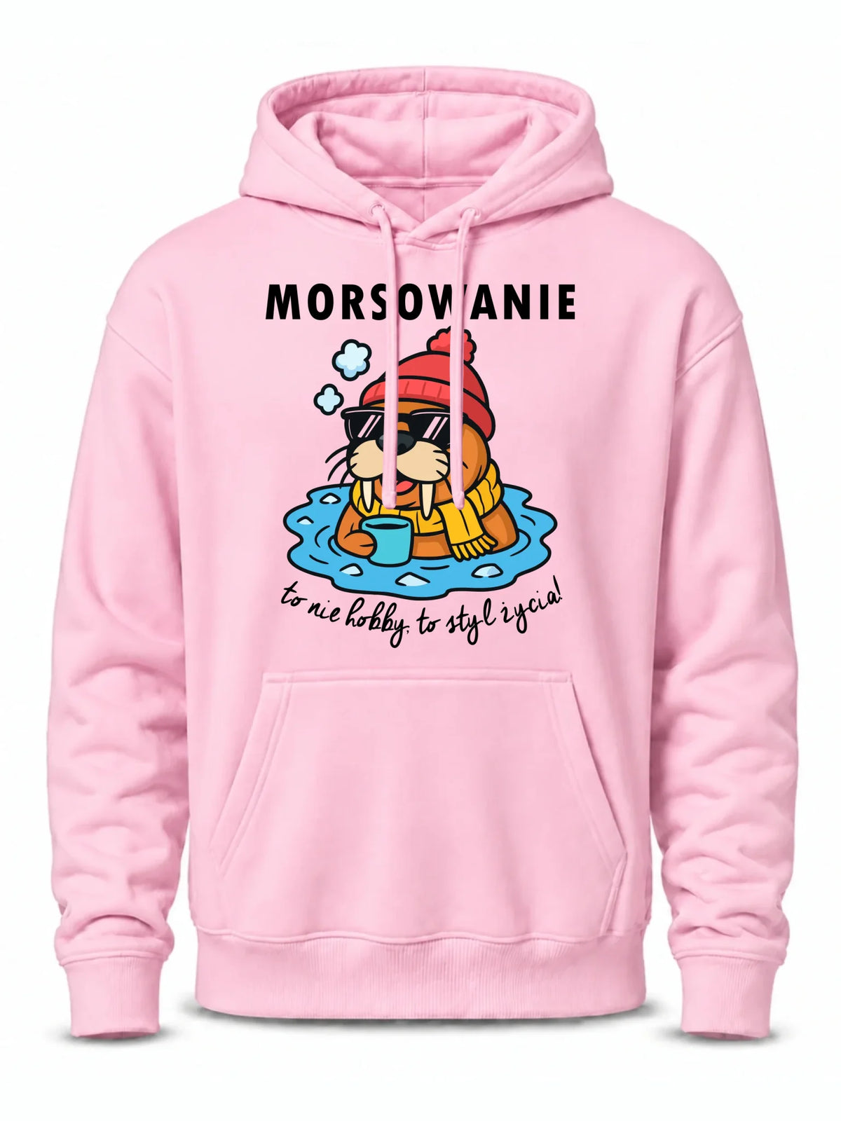 Bluza męska z kapturem - prezent dla morsa - Morsowanie to styl życia HM10