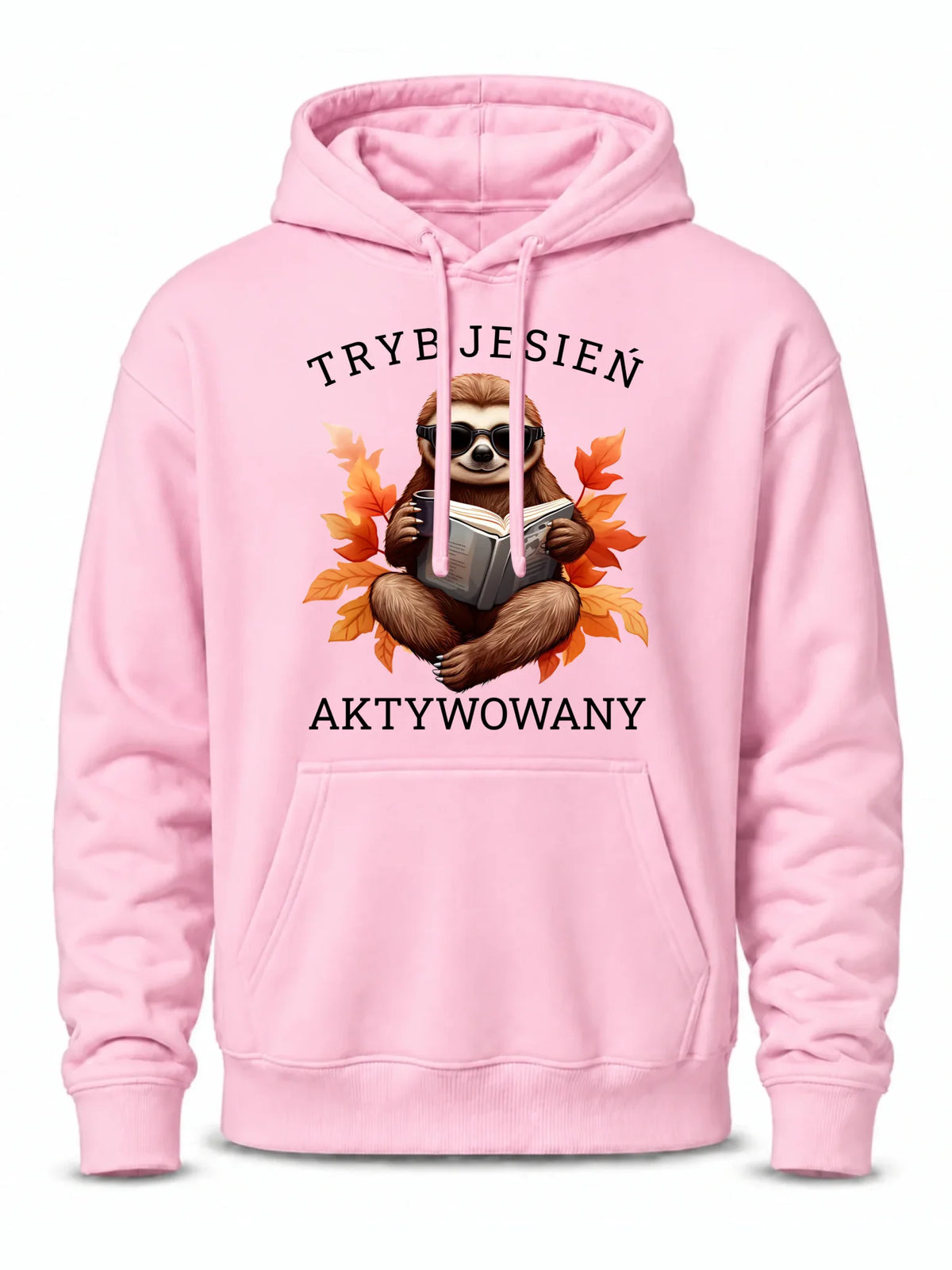 Bluza męska z kapturem jesienna - Leniwiec - Tryb jesień aktywowany JS23
