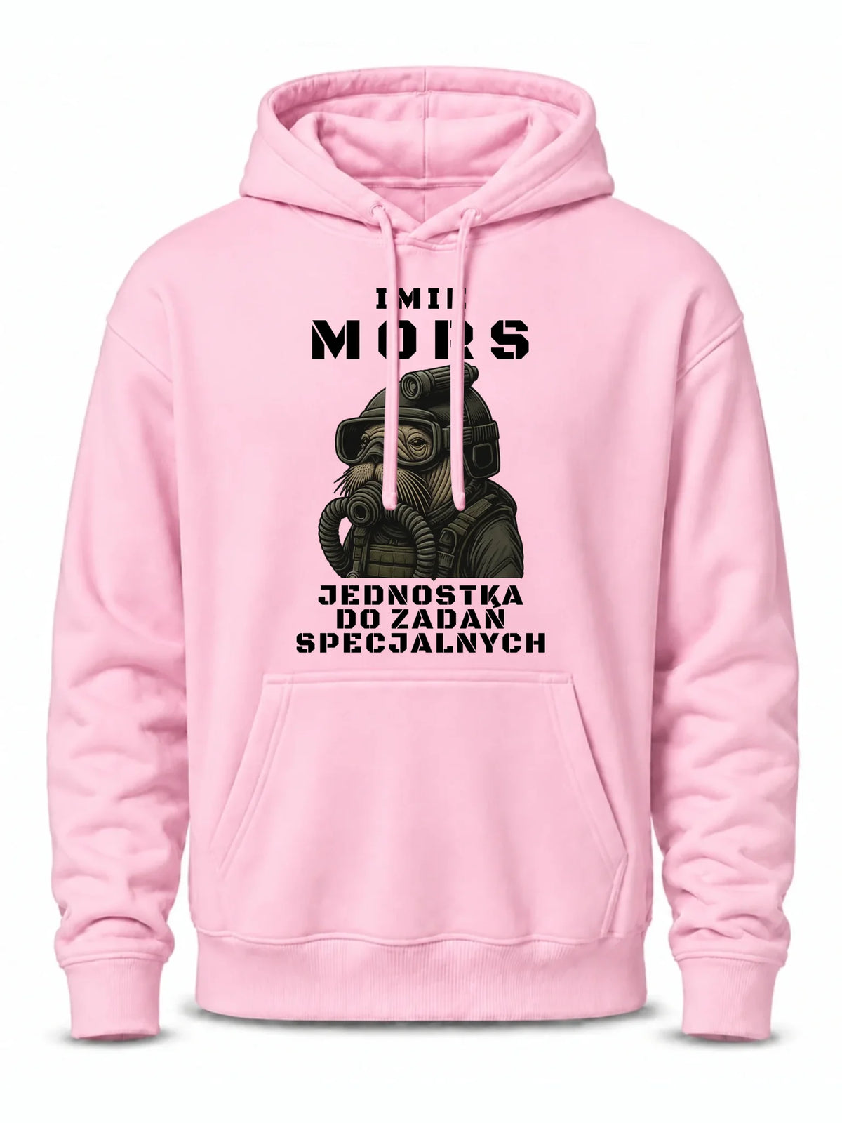 Bluza męska z kapturem - prezent dla morsa - Mors do zadań specjalnych - personalizowana HM07
