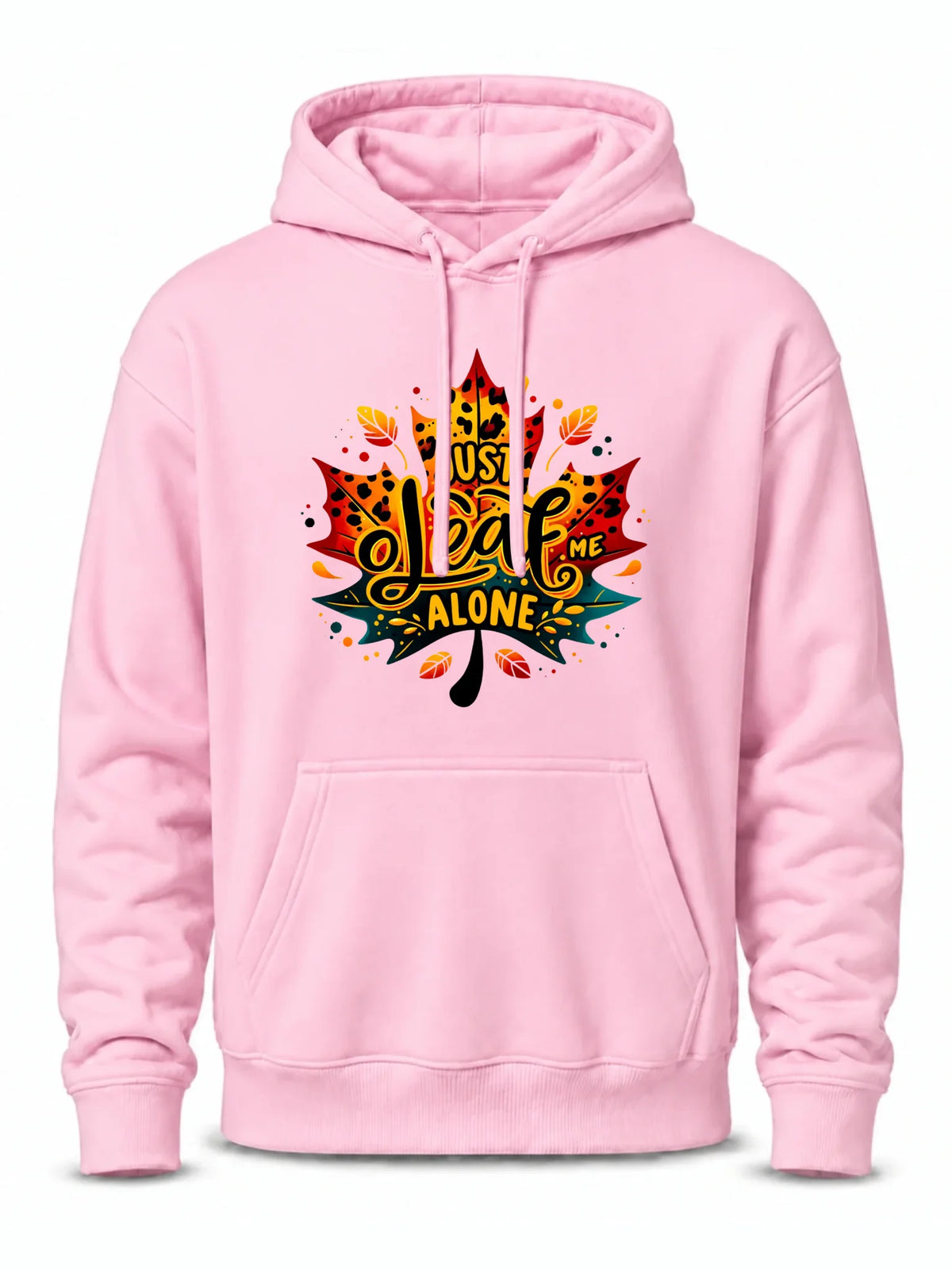 Bluza męska z kapturem jesienna - Just leaf me alone JS22