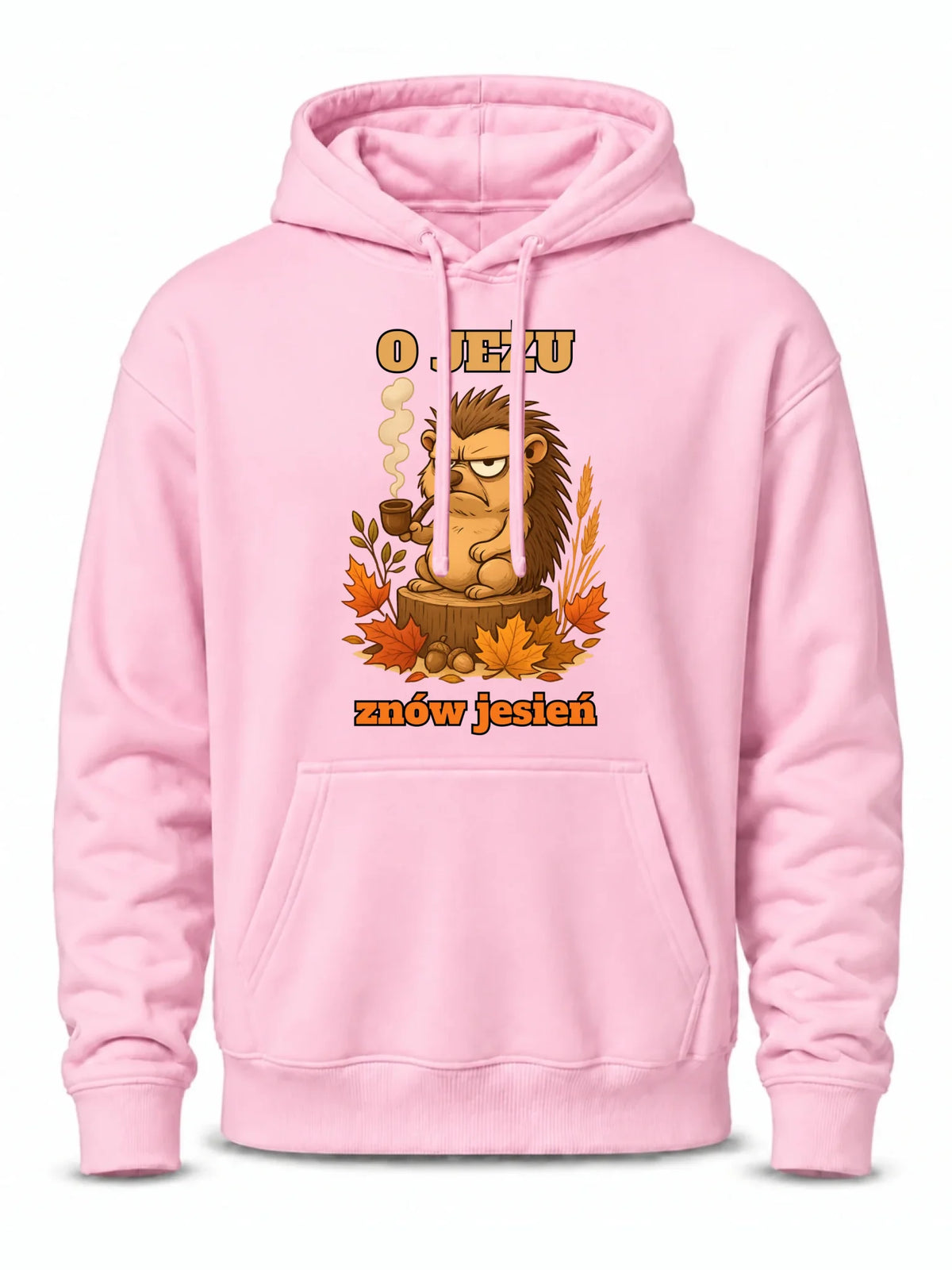 Bluza męska z kapturem jesienna - O jeżu znów jesień JS20