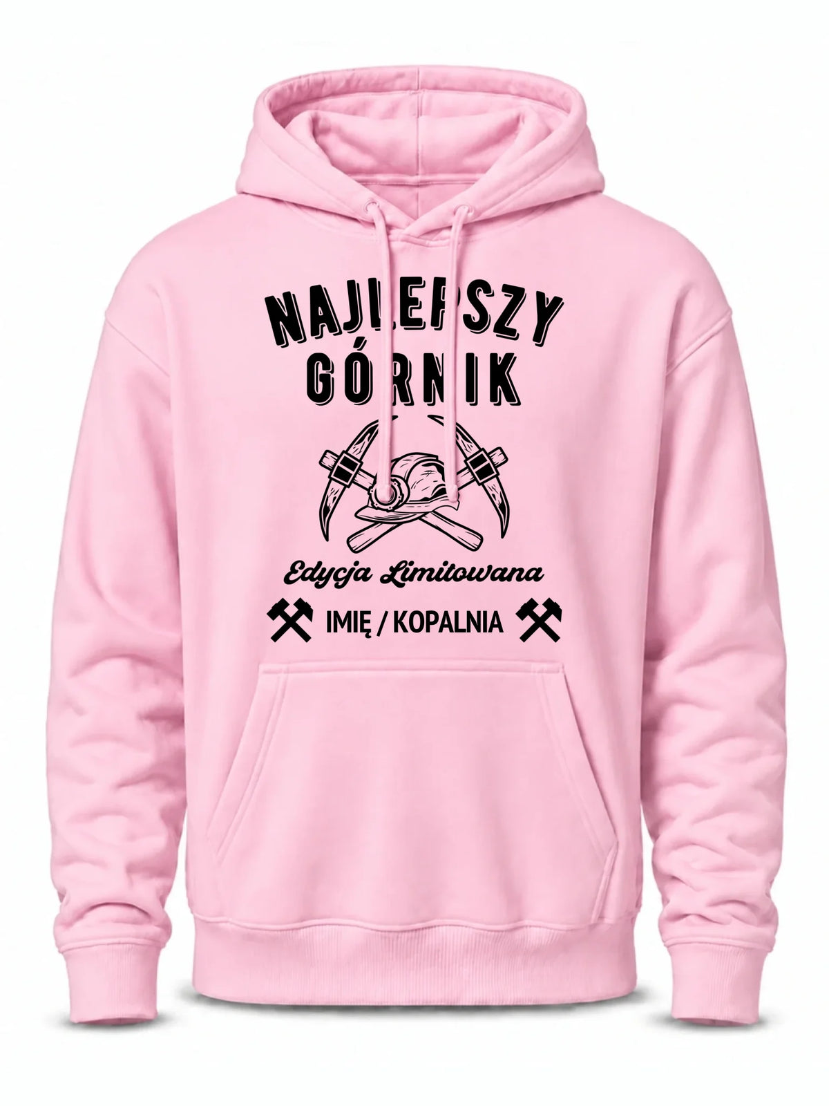 Bluza męska z kapturem - prezent dla górnika - Najlepszy górnik - personalizowana G27
