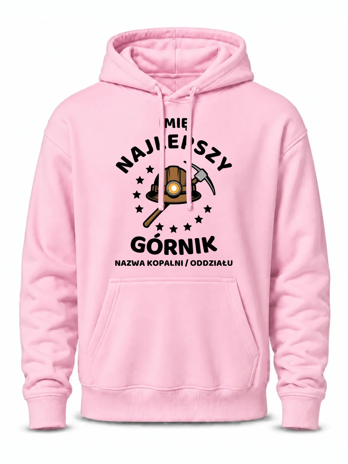 Bluza męska z kapturem - prezent dla górnika - Najlepszy górnik - personalizowana G23