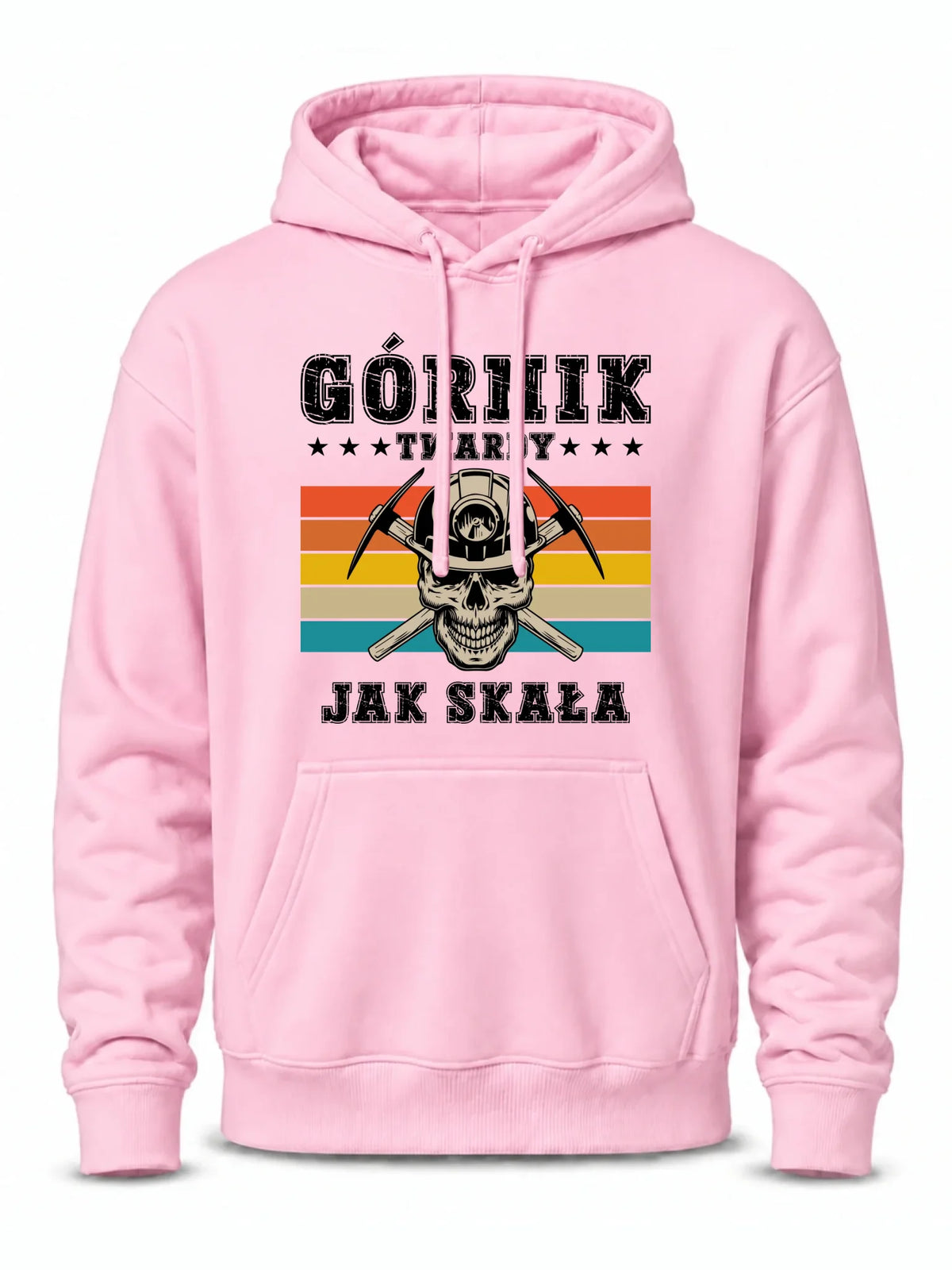 Bluza męska z kapturem - prezent dla górnika - Górnik twardy jak skała G21
