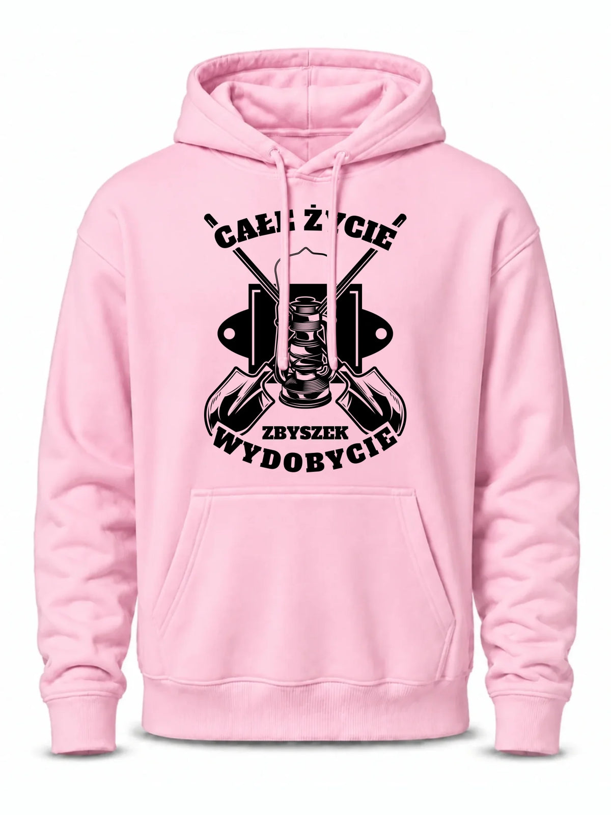 Bluza męska z kapturem - prezent dla górnika - Całe życie wydobycie - personalizowana G01