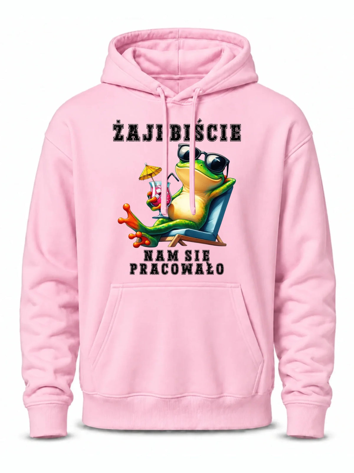 Bluza męska z kapturem na odejście z pracy - Żajebiście nam się pracowało OP09