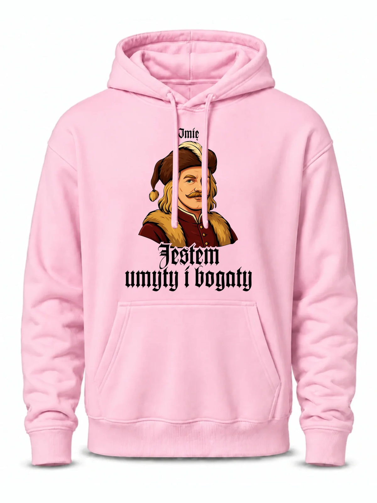 Bluza męska z kapturem - Jestem umyty i bogaty - dla fanów serialu 1670 - personalizowana H60