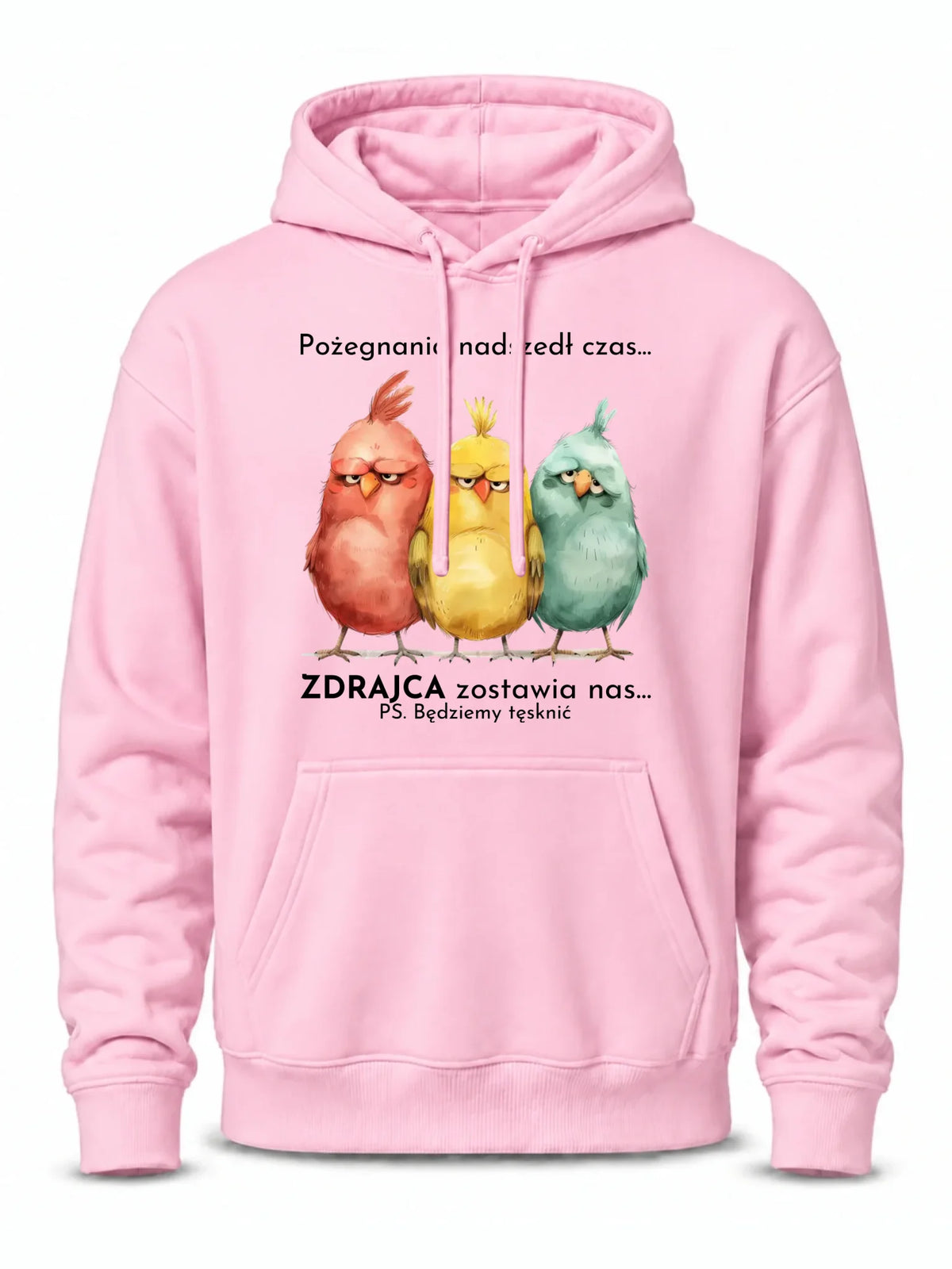 Bluza męska z kapturem na odejście z pracy - Pożegnania nadszedł czas OP05