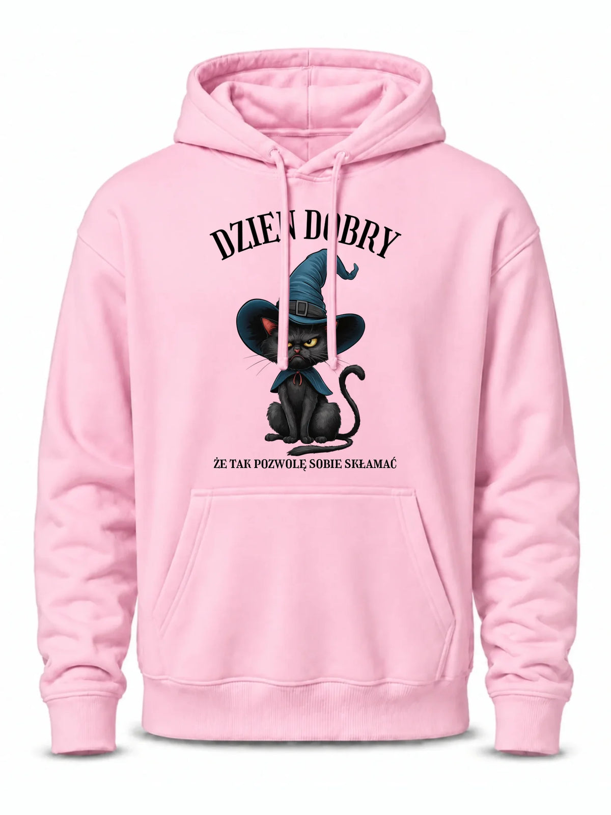 Bluza męska z kapturem halloweenowa - Dzień dobry, że tak pozwolę sobie skłamać HL27