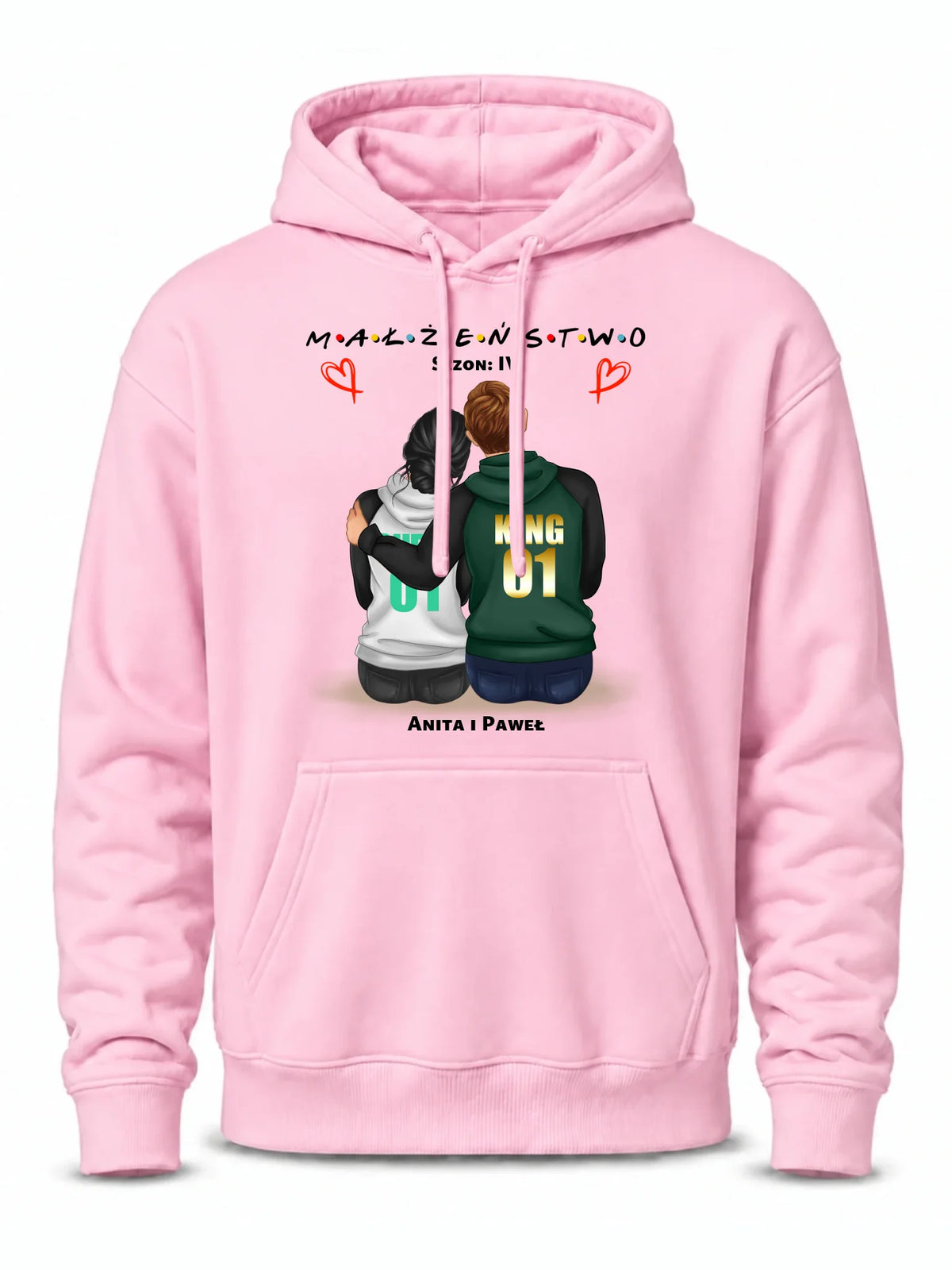 Bluza męska z kapturem dla męża - Małżeństwo Sezon - personalizowana W05