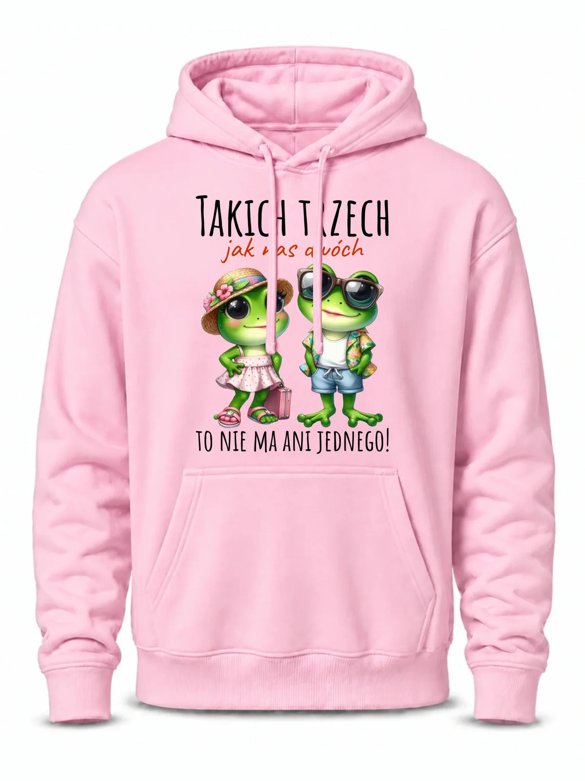 Bluza męska z kapturem - Żabki Takich trzech jak nas dwóch DCH11
