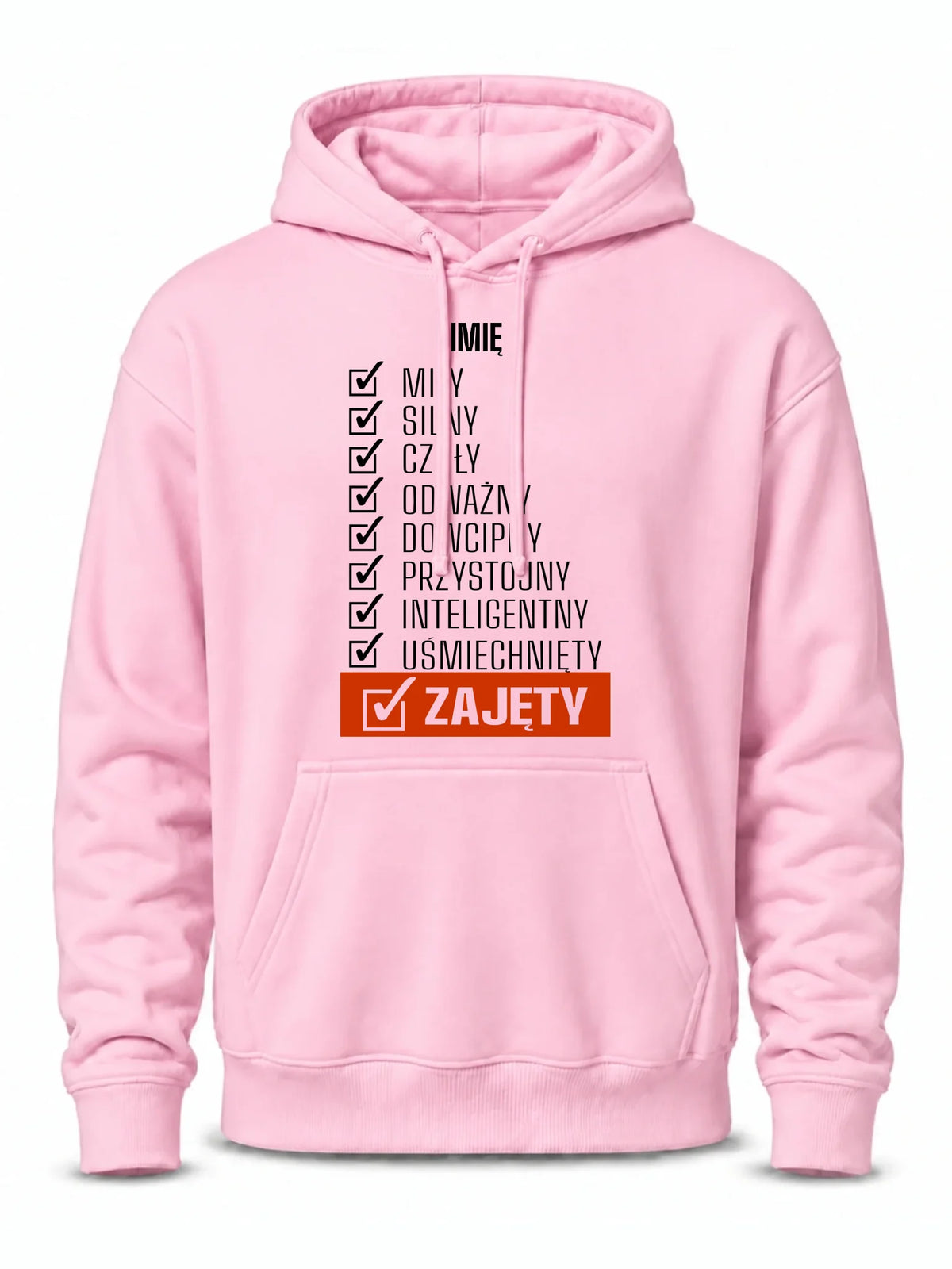 Bluza męska z kapturem - Zajęty prezent dla chłopaka męża narzeczonego - personalizowana DCH05