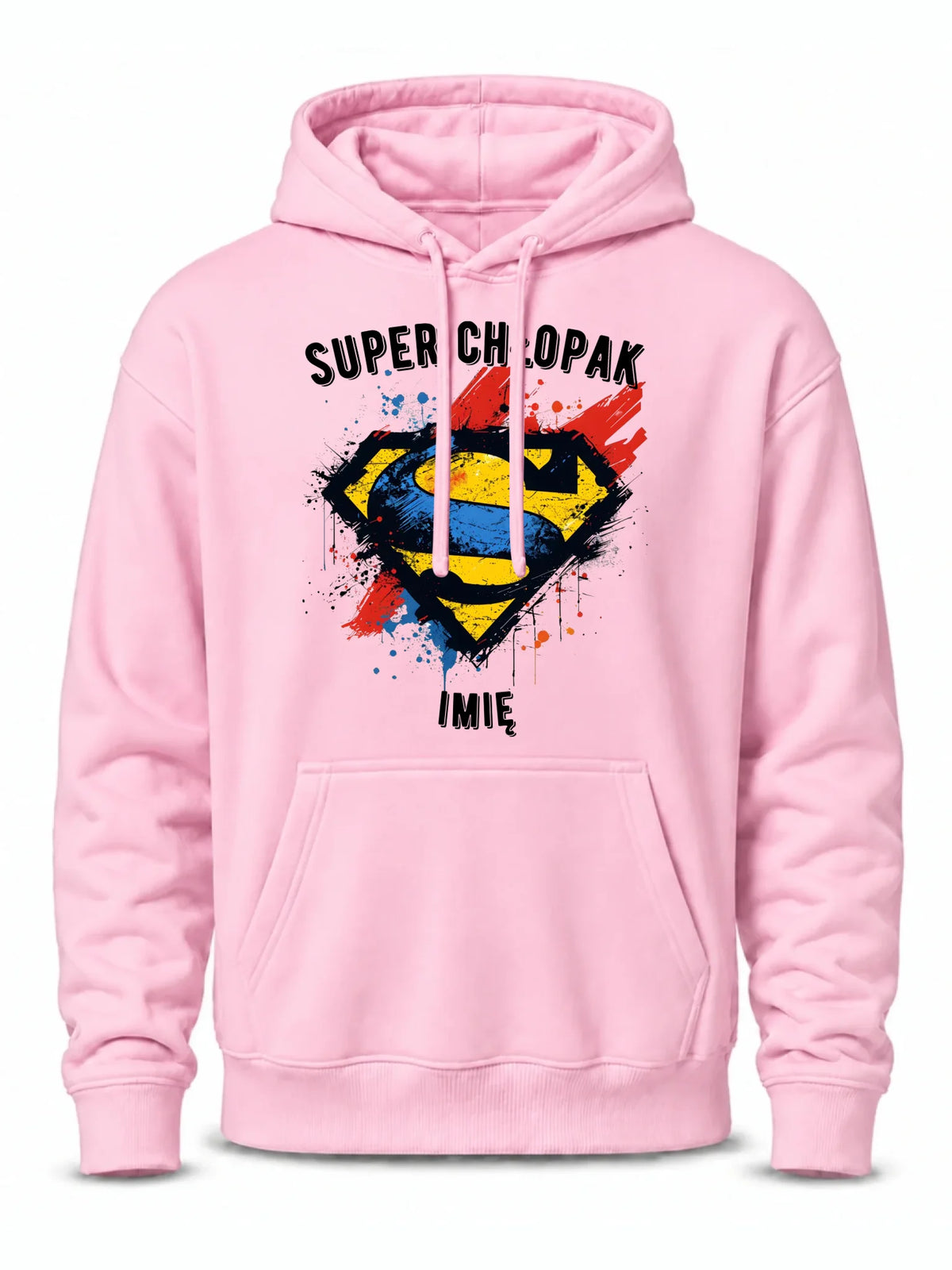 Bluza męska z kapturem - prezent na Dzień Chłopaka - Super Chłopak - personalizowana DCH18