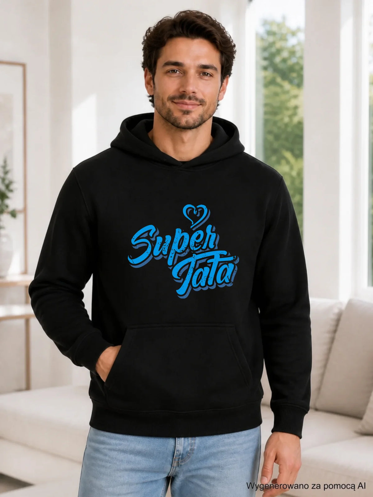 Bluza z kapturem dla taty - Super Tata DT21