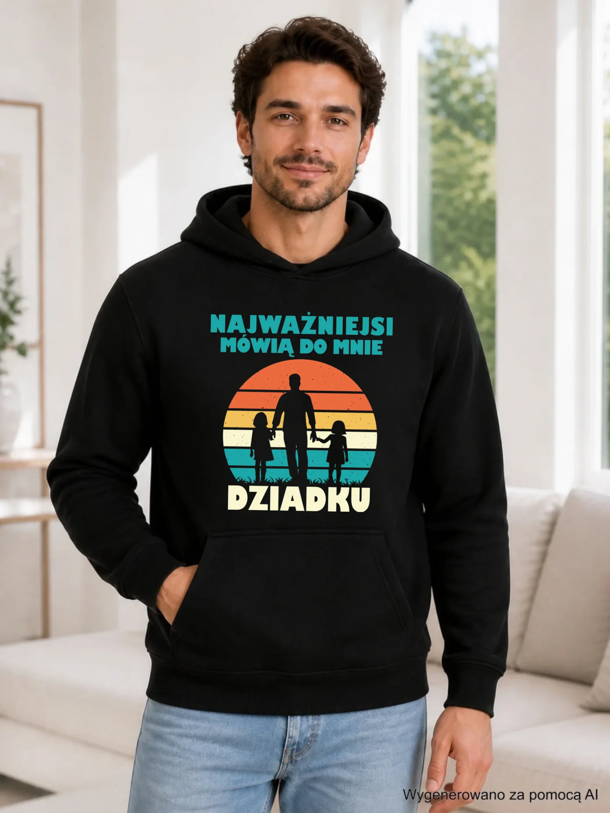 Bluza z kapturem dla dziadka - Najważniejsi mówią do mnie dziadku D34