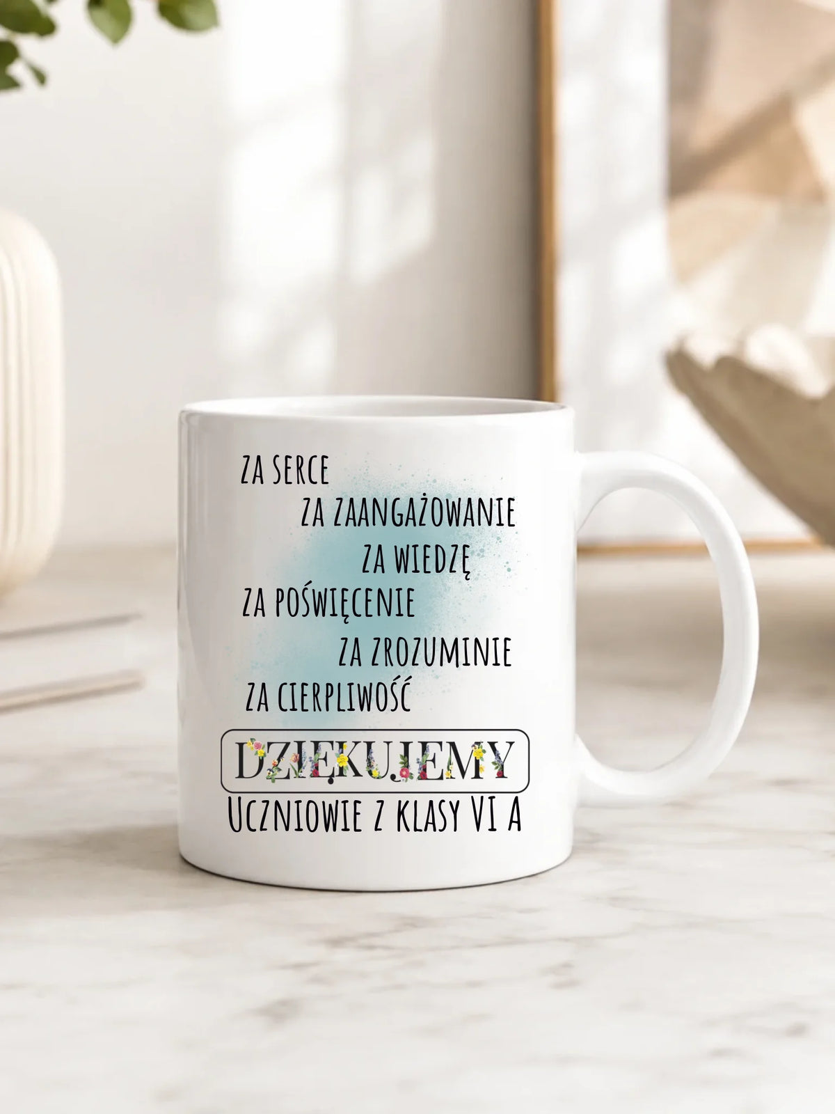 Kubek dla nauczyciela z personalizacją - Dziękujemy N06