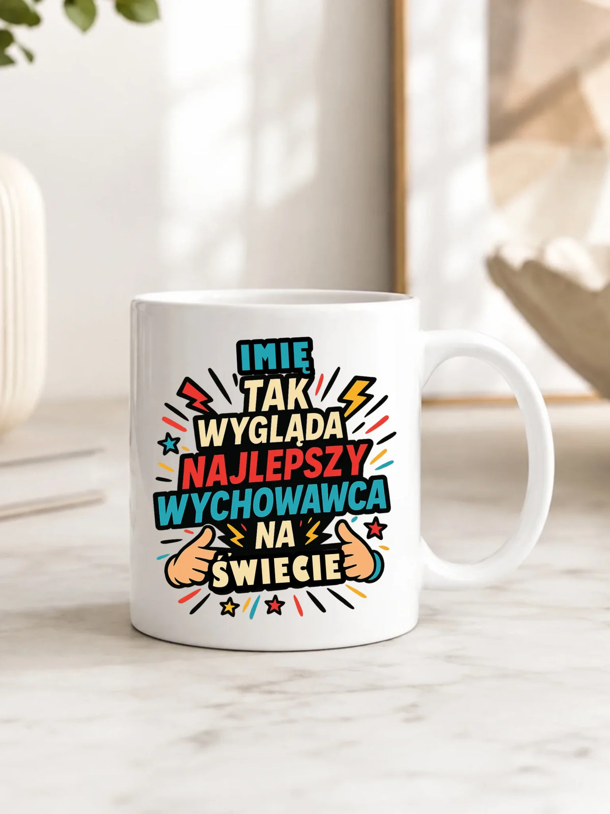 Kubek dla wychowawcy z imieniem Najlepszy Wychowawca N31