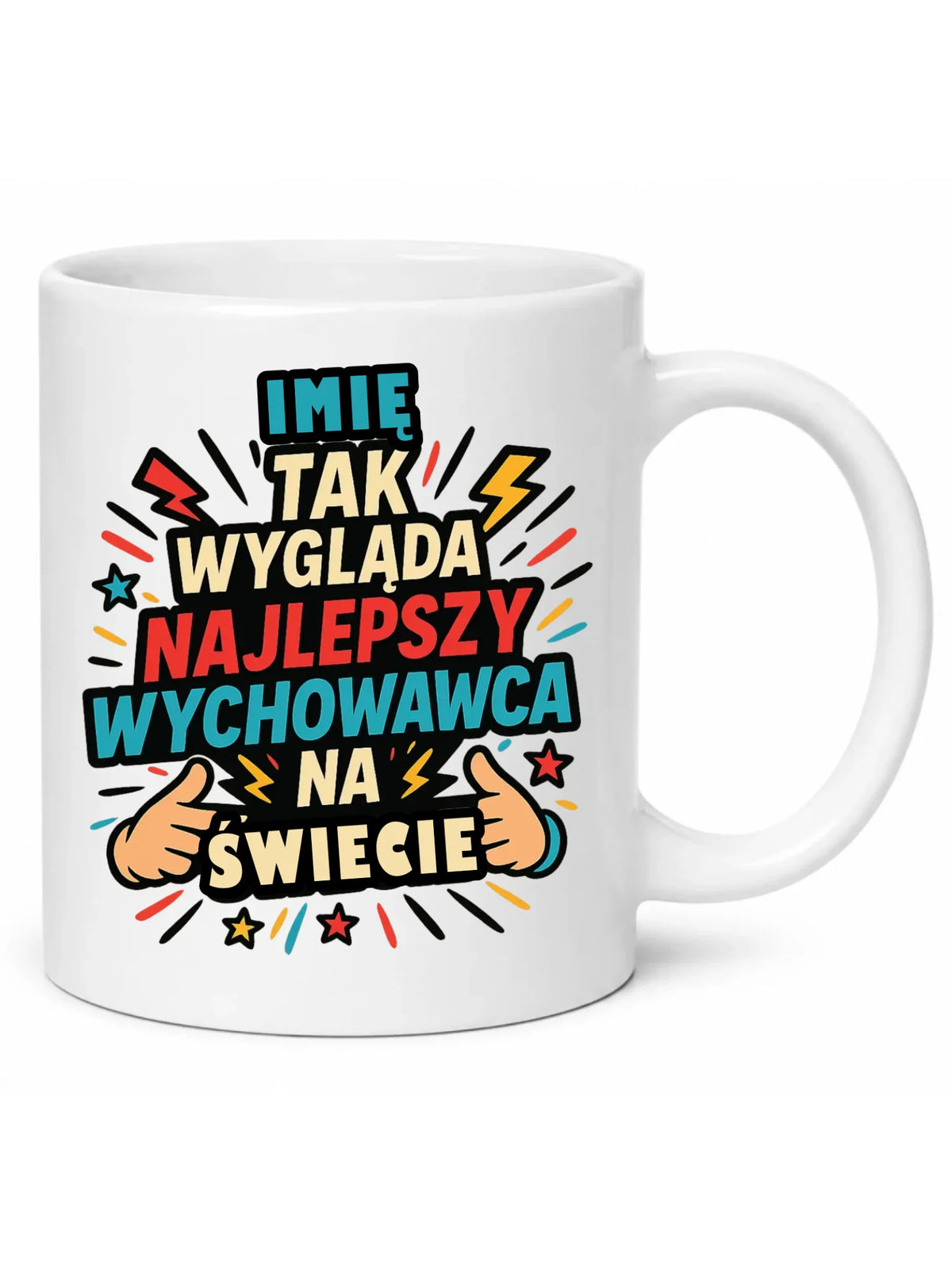 Kubek dla wychowawcy z imieniem Najlepszy Wychowawca N31