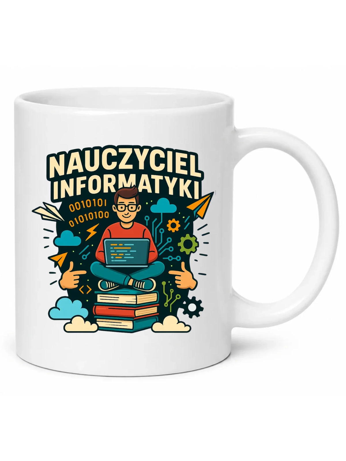 Kubek z imieniem dla nauczyciela informatyki N33