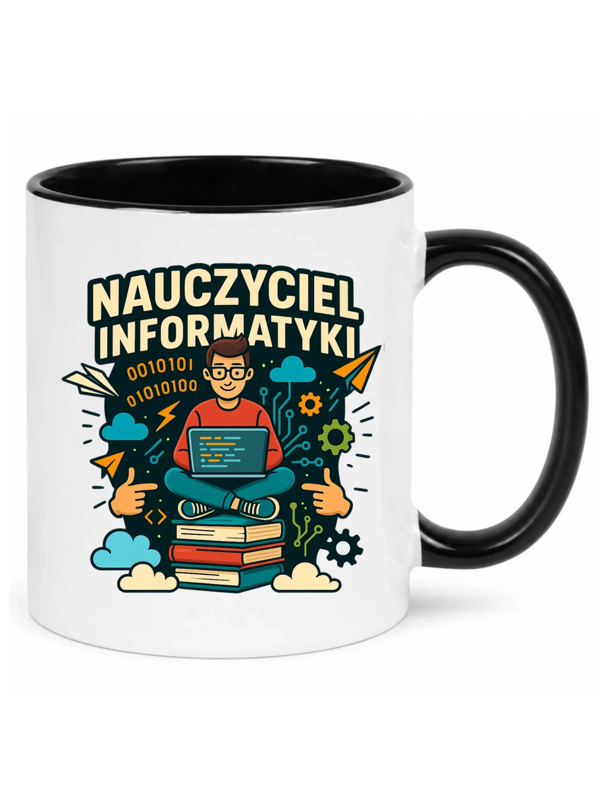 Kubek z imieniem dla nauczyciela informatyki N33