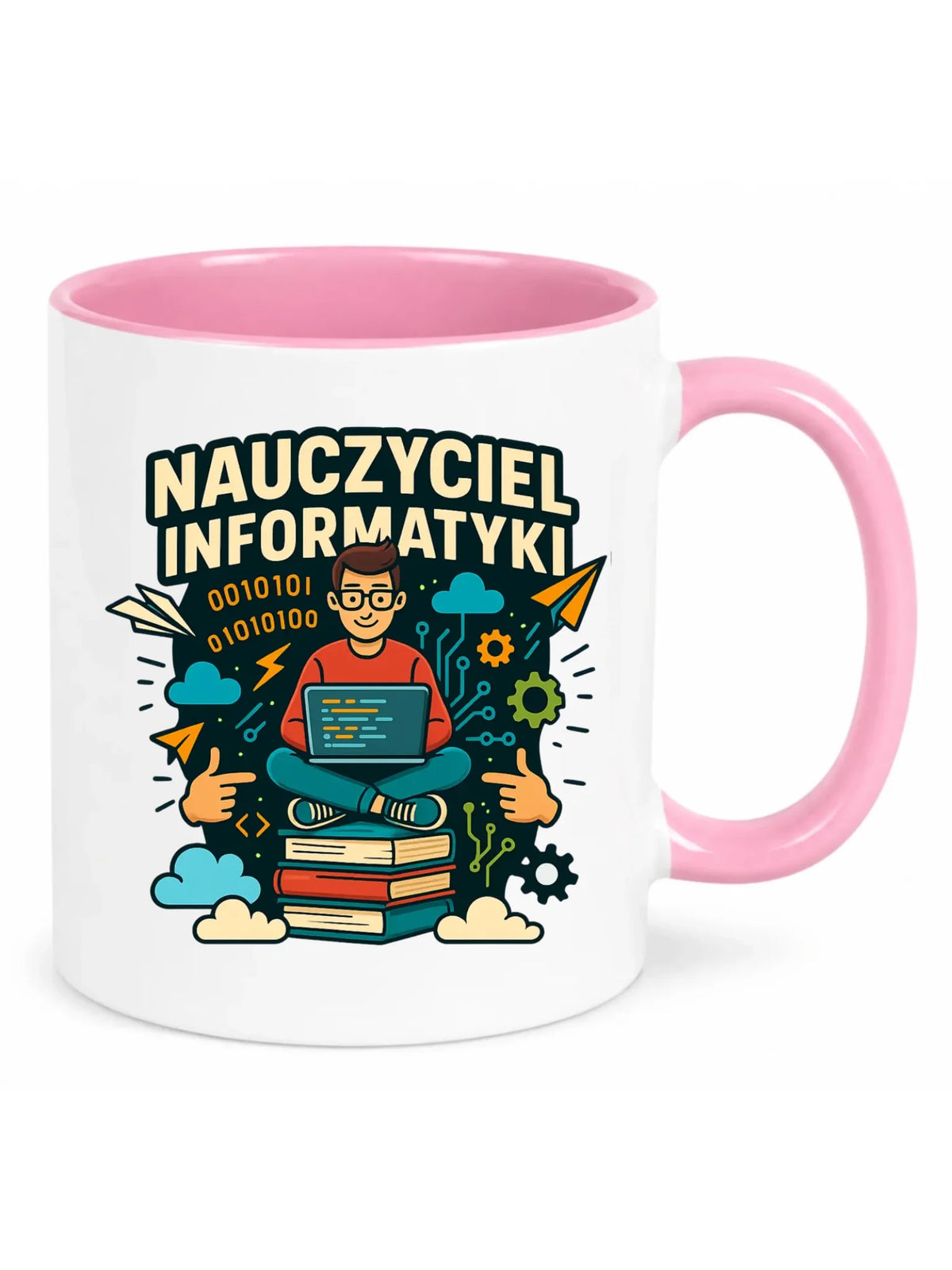 Kubek z imieniem dla nauczyciela informatyki N33