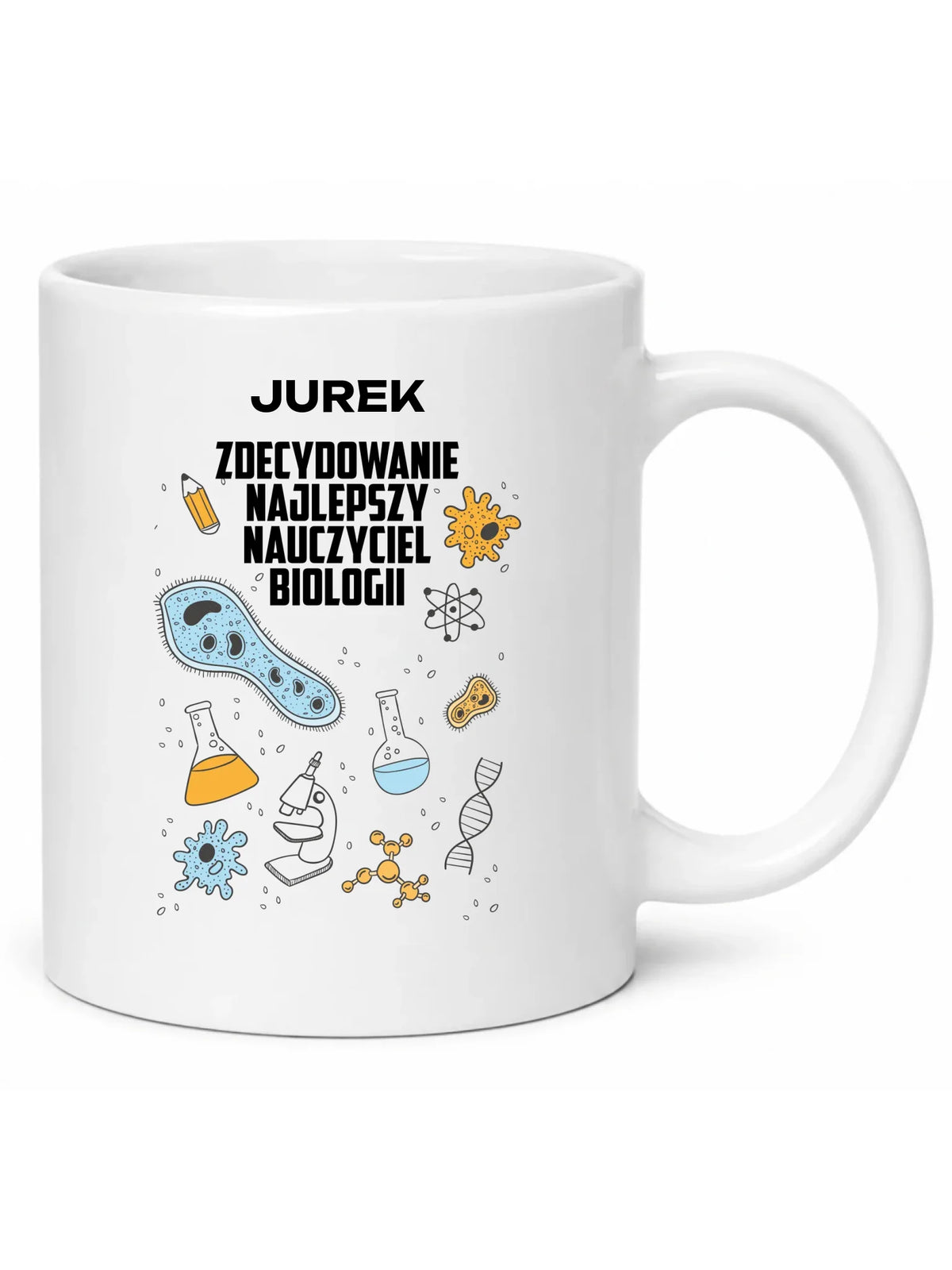 Kubek z imieniem dla nauczyciela biologii N61