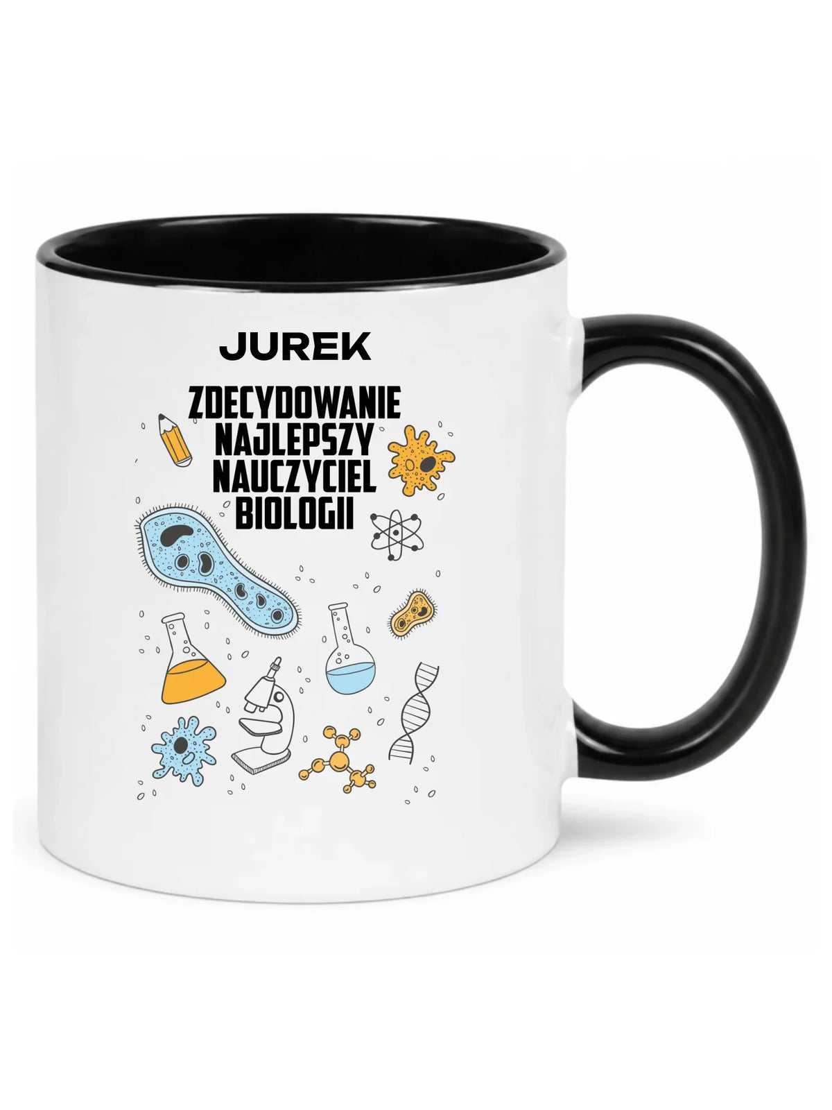 Kubek z imieniem dla nauczyciela biologii N61