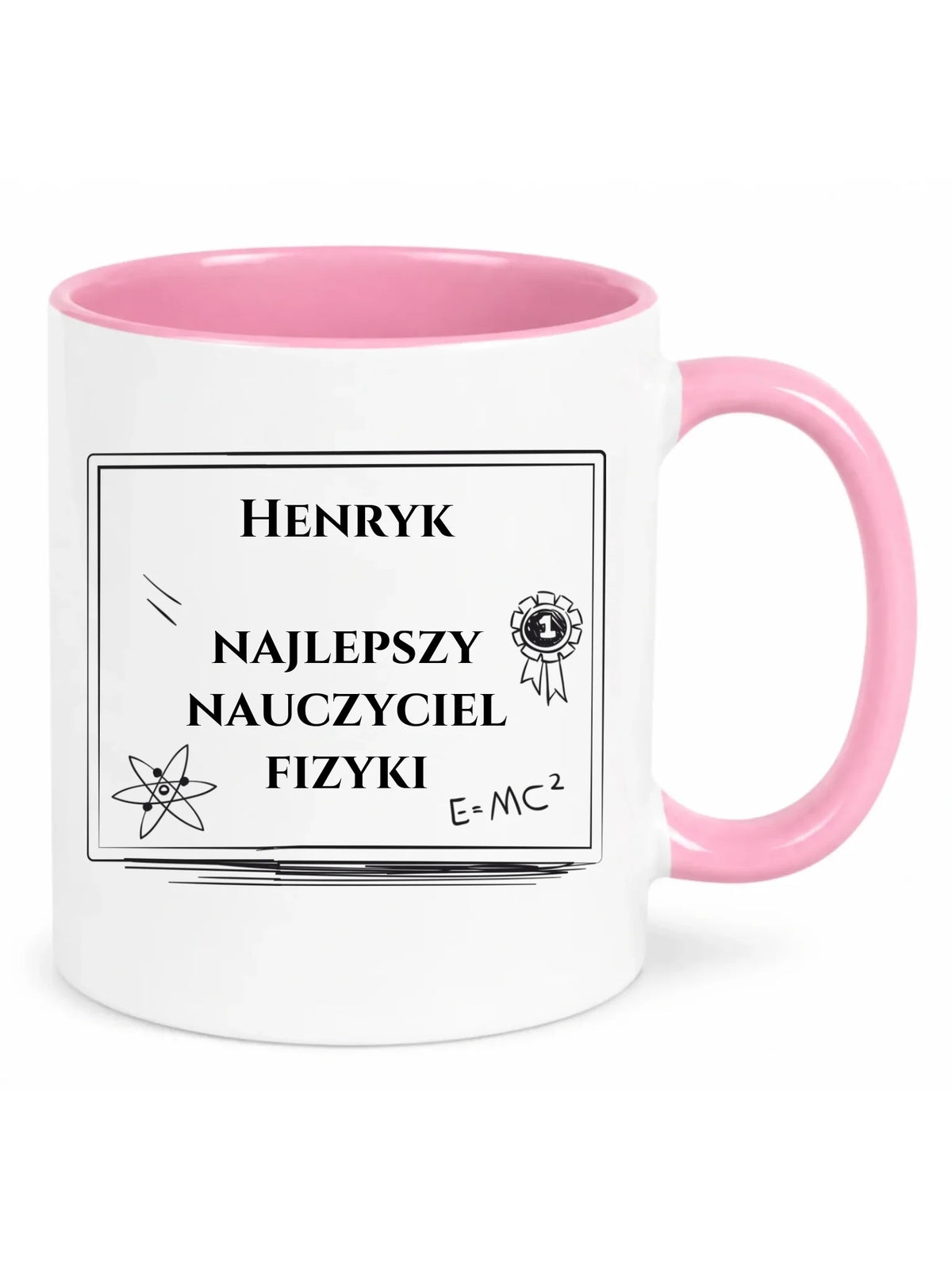 Kubek z imieniem dla nauczyciela lub nauczycielki fizyki N66