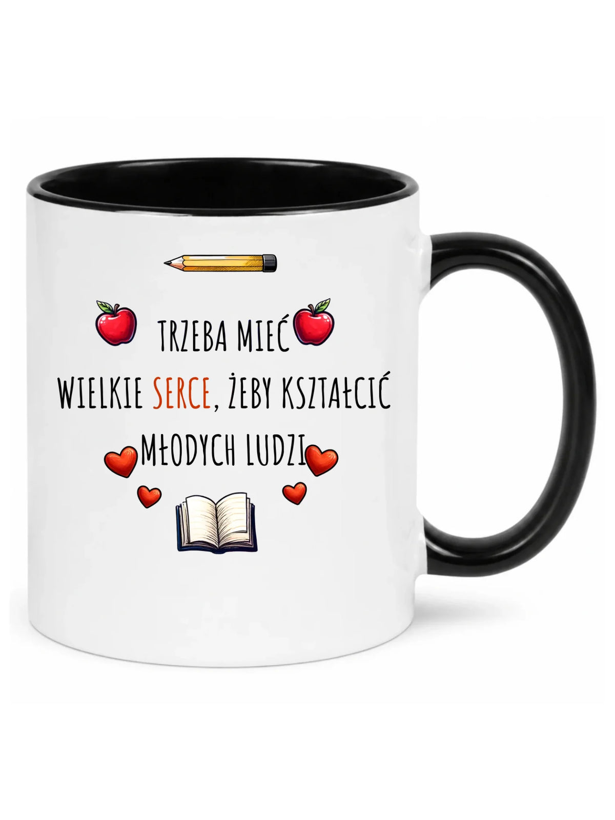 Kubek dla nauczyciela Trzeba mieć wielkie serce, żeby kształcić młodych ludzi N71