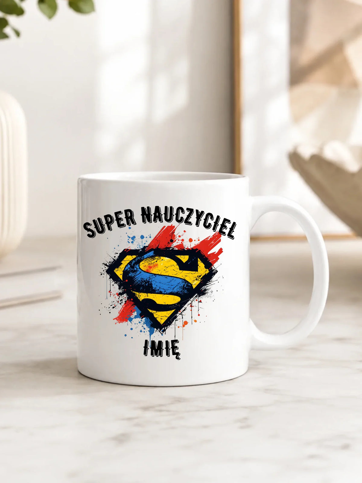 Kubek z imieniem dla super nauczyciela N28