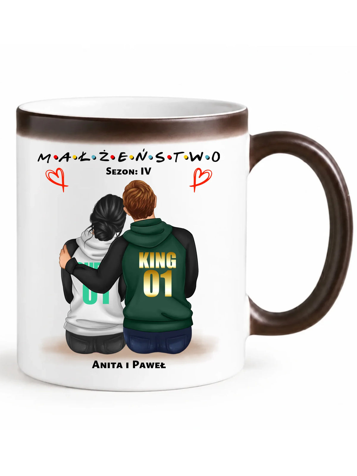 Kubek magiczny dla par - Małżeństwo Sezon - personalizowany W05