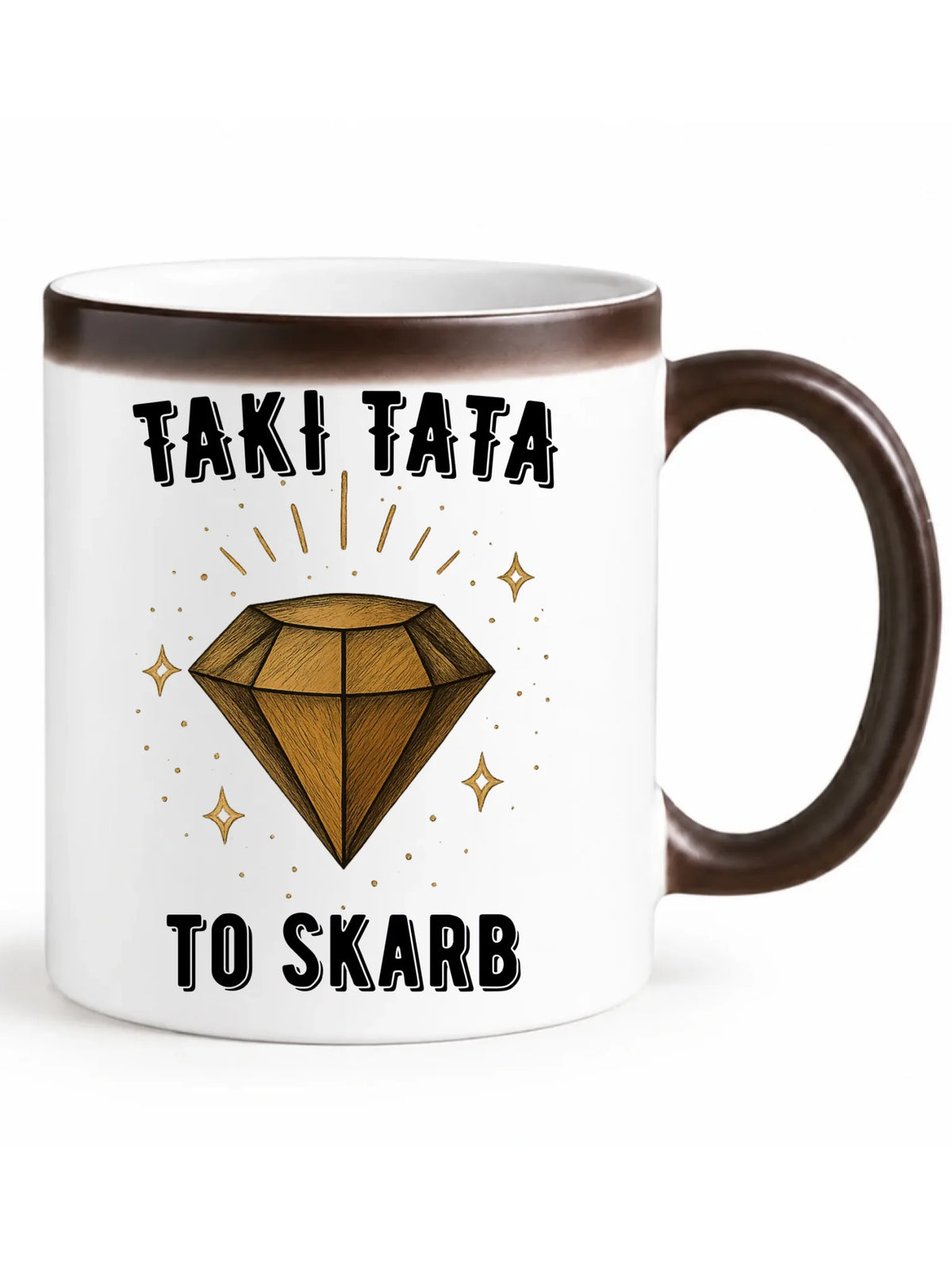 Kubek magiczny dla taty - Taki tata to skarb - personalizowany DT17