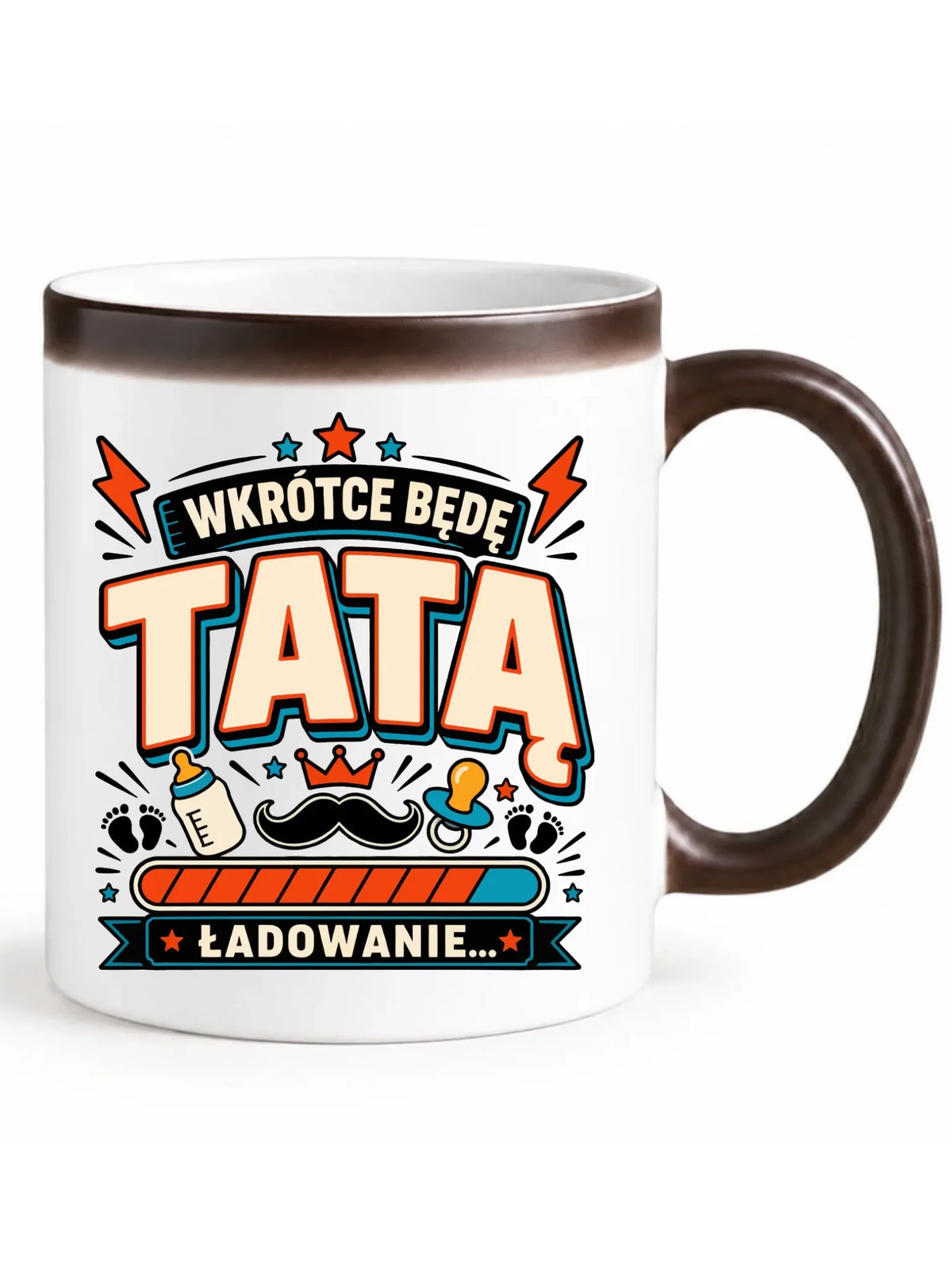 Kubek magiczny dla przyszłego taty - Wkrótce będę tatą DT23