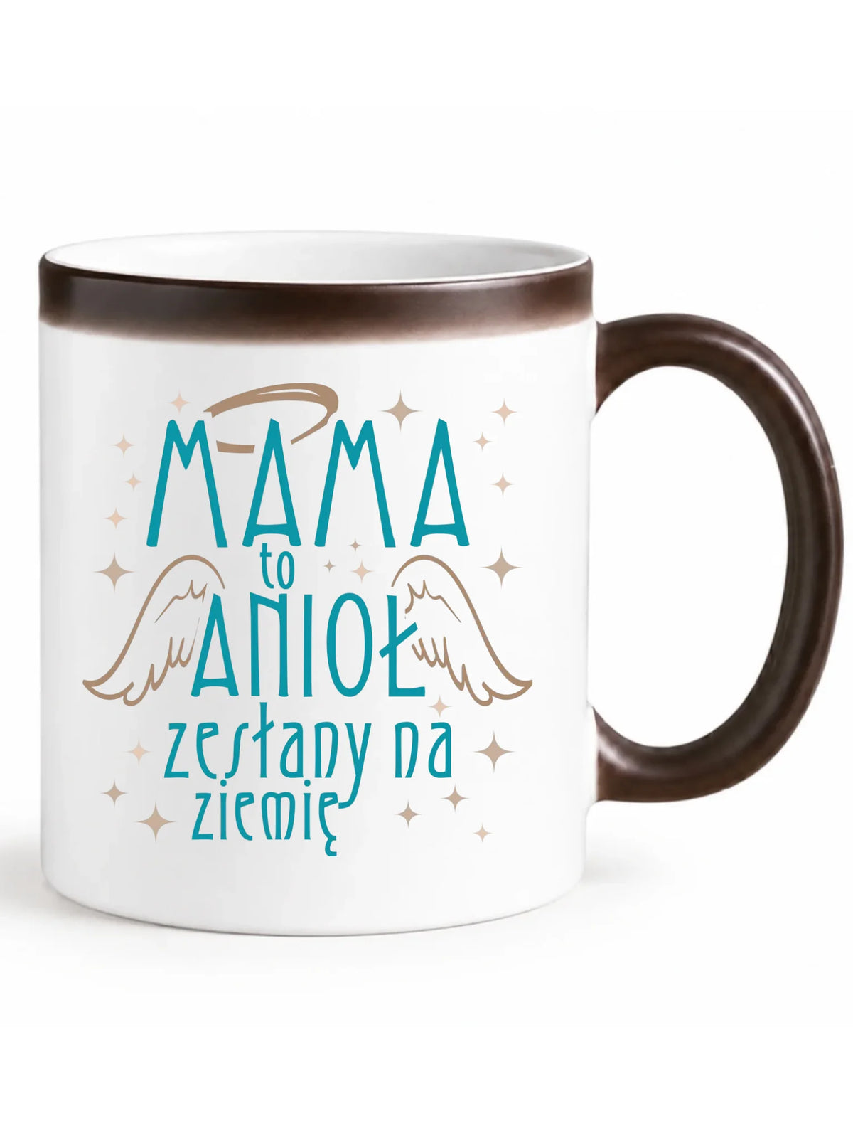 Kubek magiczny dla mamy - Mama to anioł zesłany na ziemię DM30