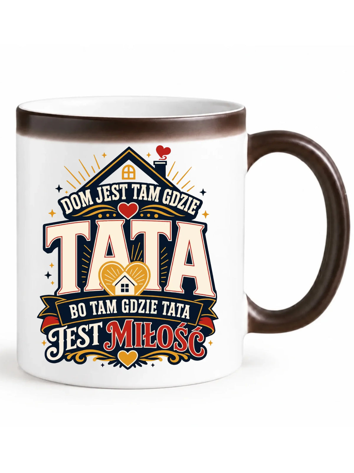 Kubek magiczny dla taty - Dom jest tam gdzie tata DT37