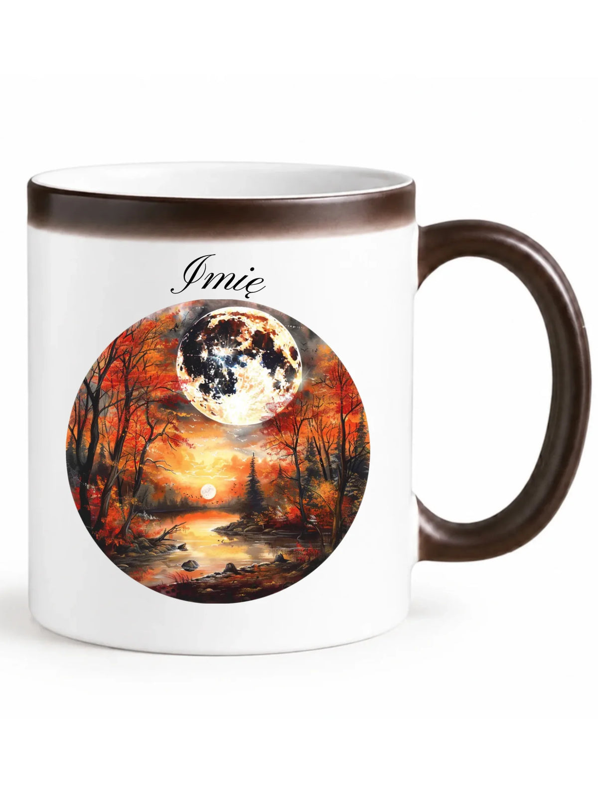 Kubek magiczny jesieniara - Pełnia księżyca - personalizowany JS10