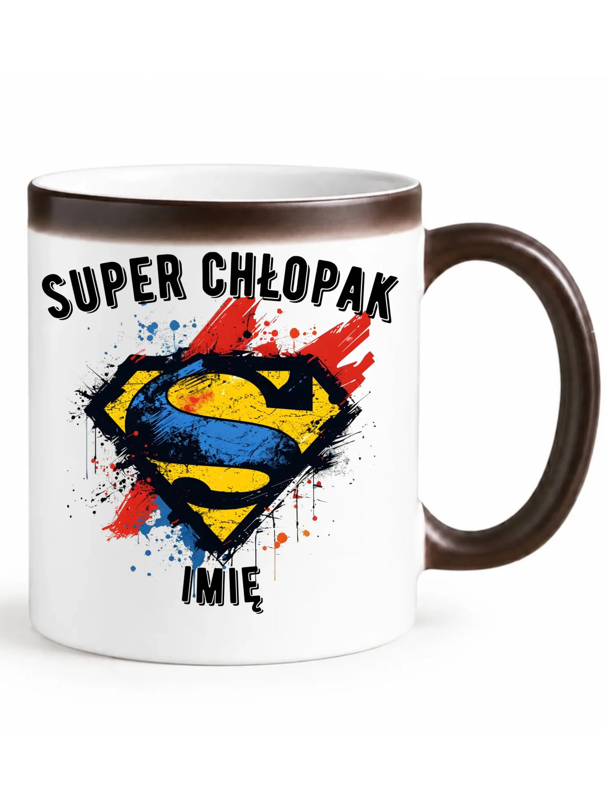 Kubek magiczny - prezent na Dzień Chłopaka - Super Chłopak - personalizowany DCH18