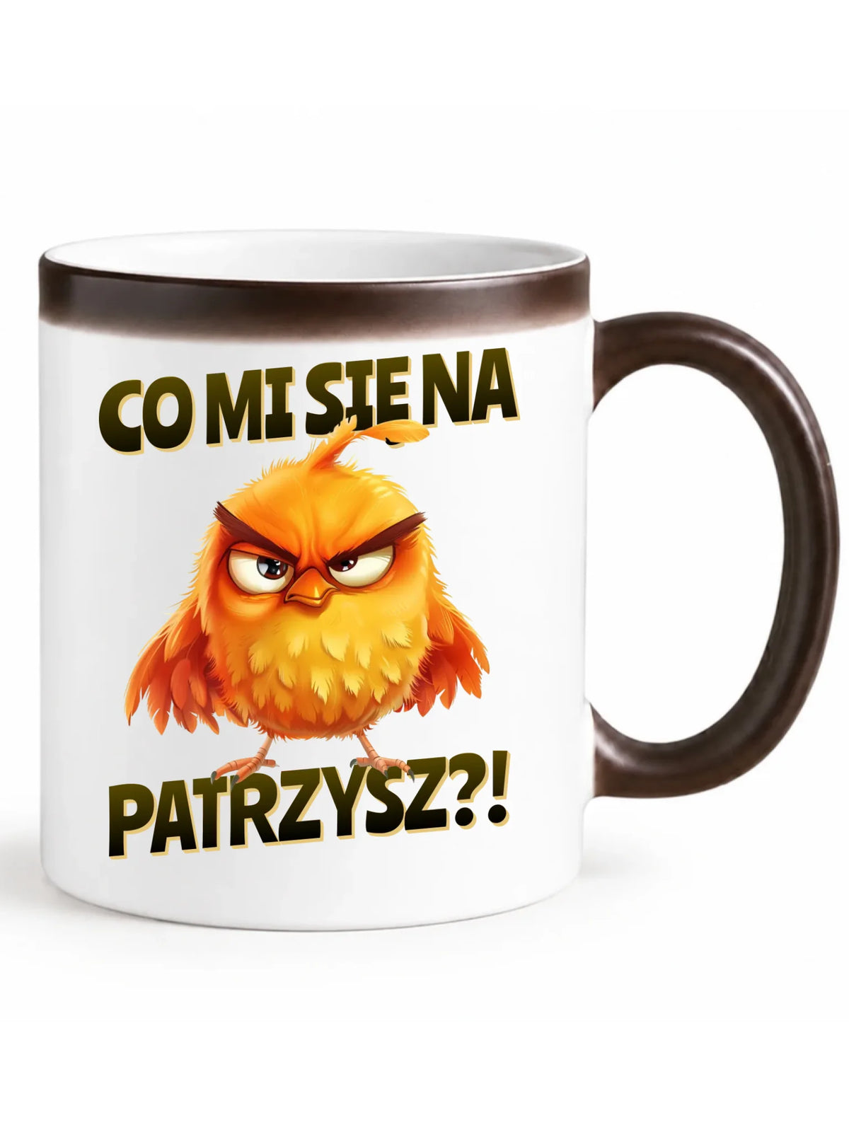 Śmieszny kubek magiczny - Prezent dla chłopaka kolegi - Co mi się na ptaka patrzysz DCH24