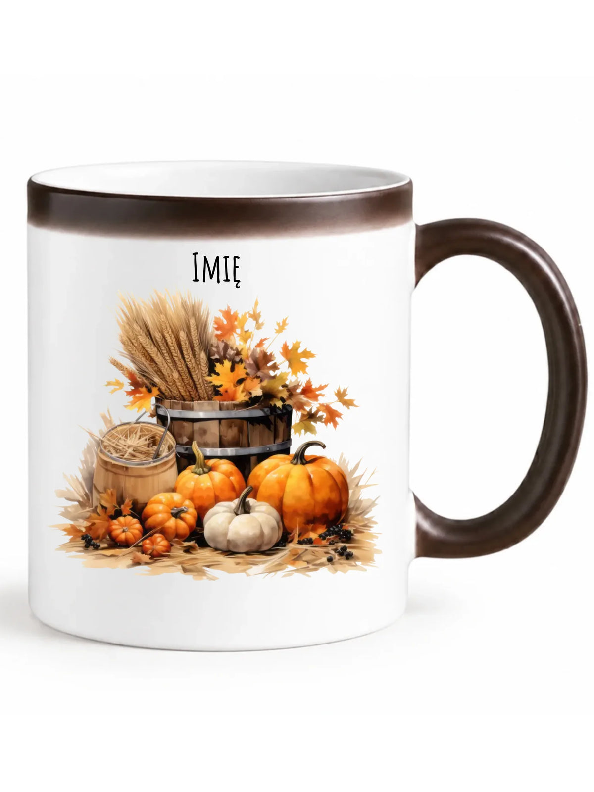 Kubek magiczny na jesień - Harvest vibes - personalizowany JS09