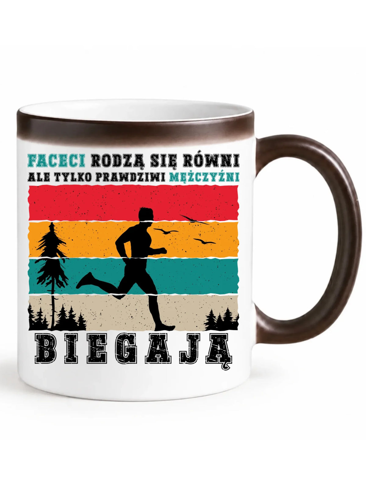 Kubek magiczny dla biegacza - Prawdziwi mężczyźni biegają HB02
