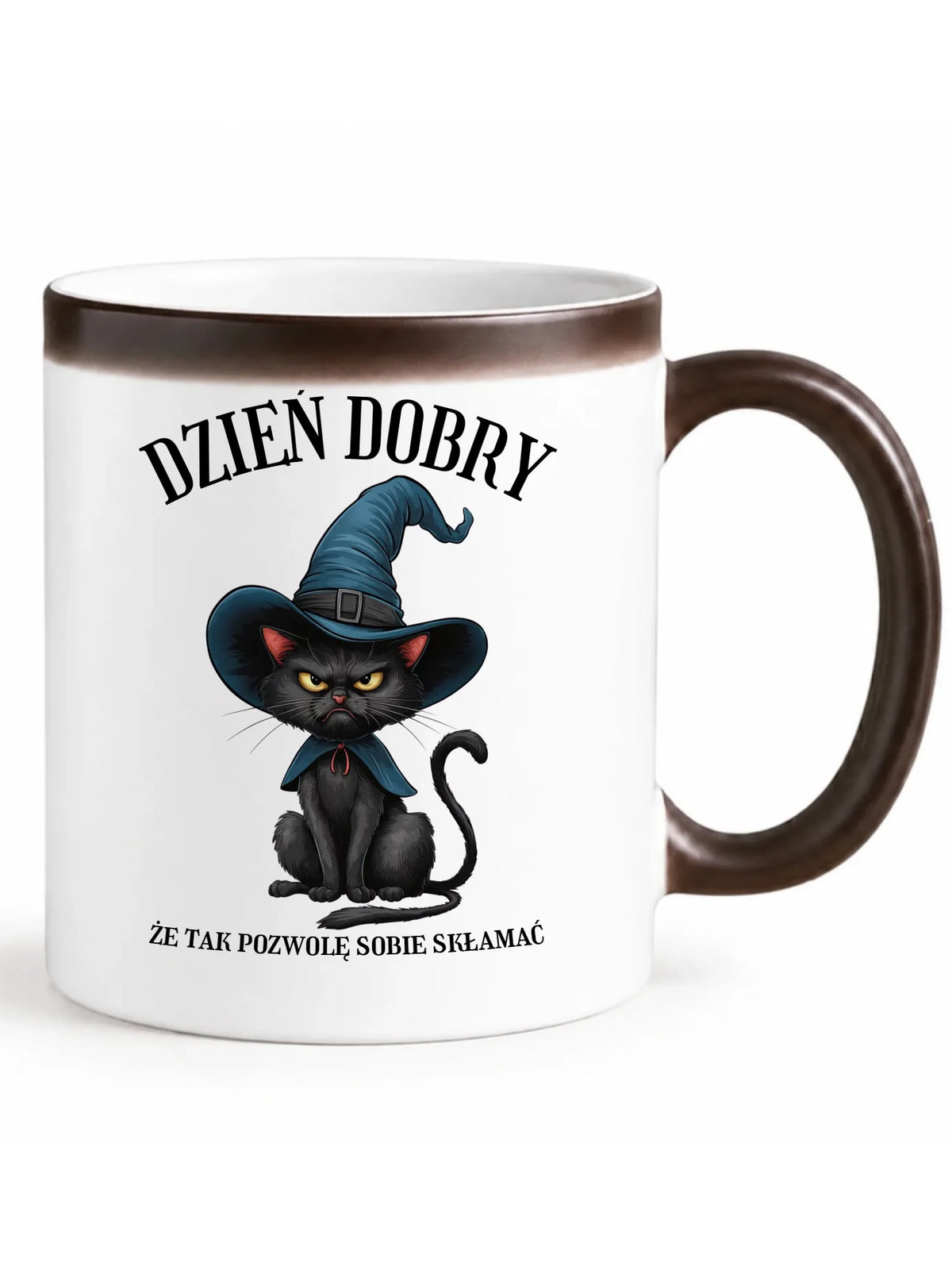 Kubek magiczny halloweenowy - Dzień dobry, że tak pozwolę sobie skłamać HL27