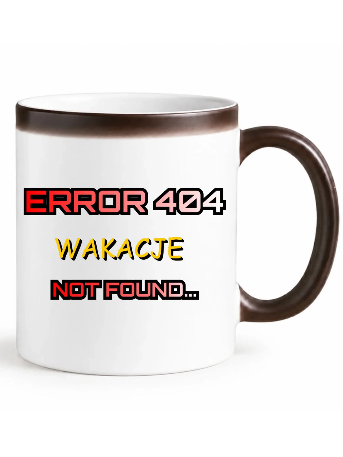 Kubek magiczny szkolny - Error 404 - śmieszny SZ15