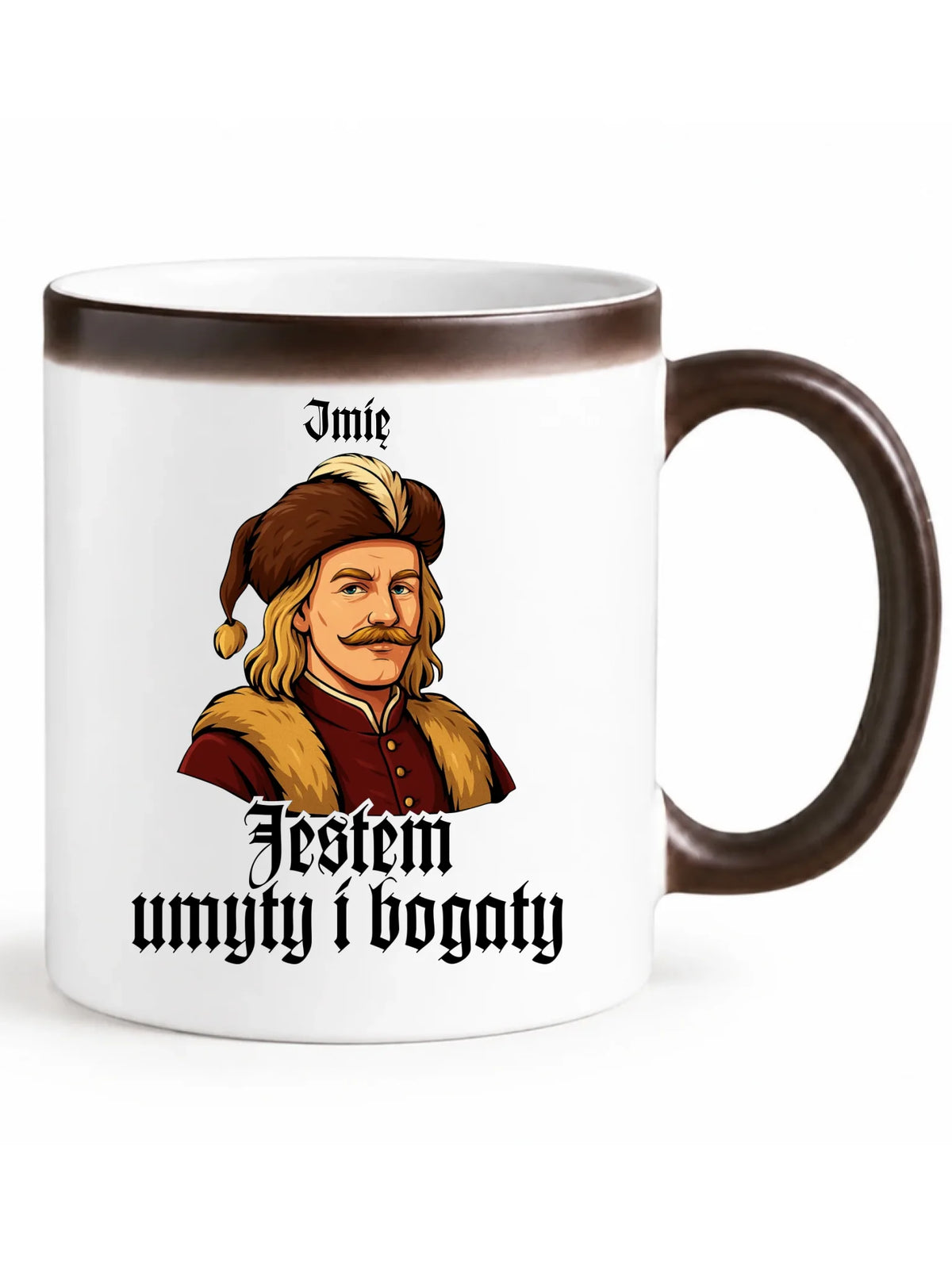Kubek magiczny - Jestem umyty i bogaty - dla fanów serialu 1670 - personalizowany H60