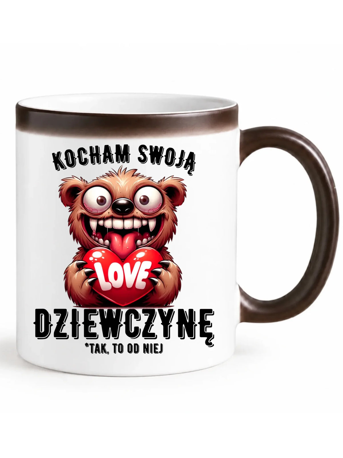 Kubek magiczny dla chłopaka - Kocham swoją dziewczynę W30