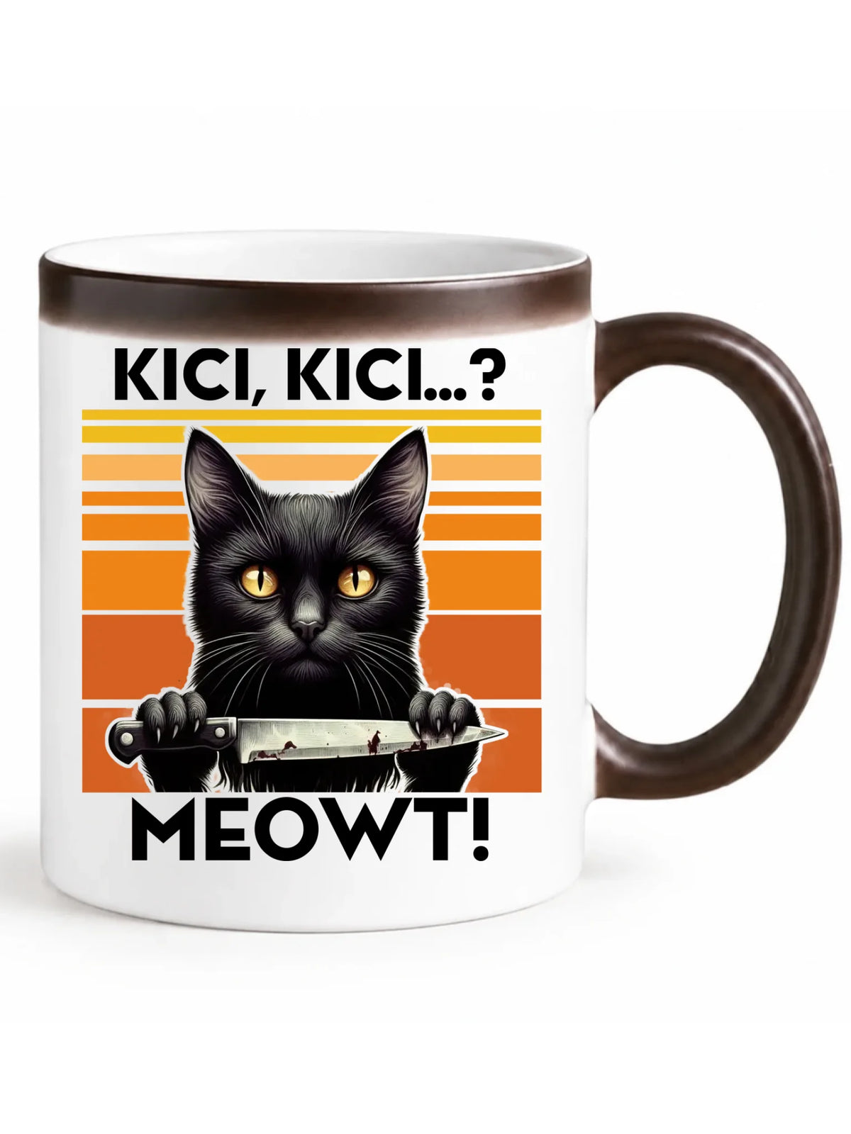 Kubek magiczny - Kot z nożem - Kici, kici... MEOWT! HL17