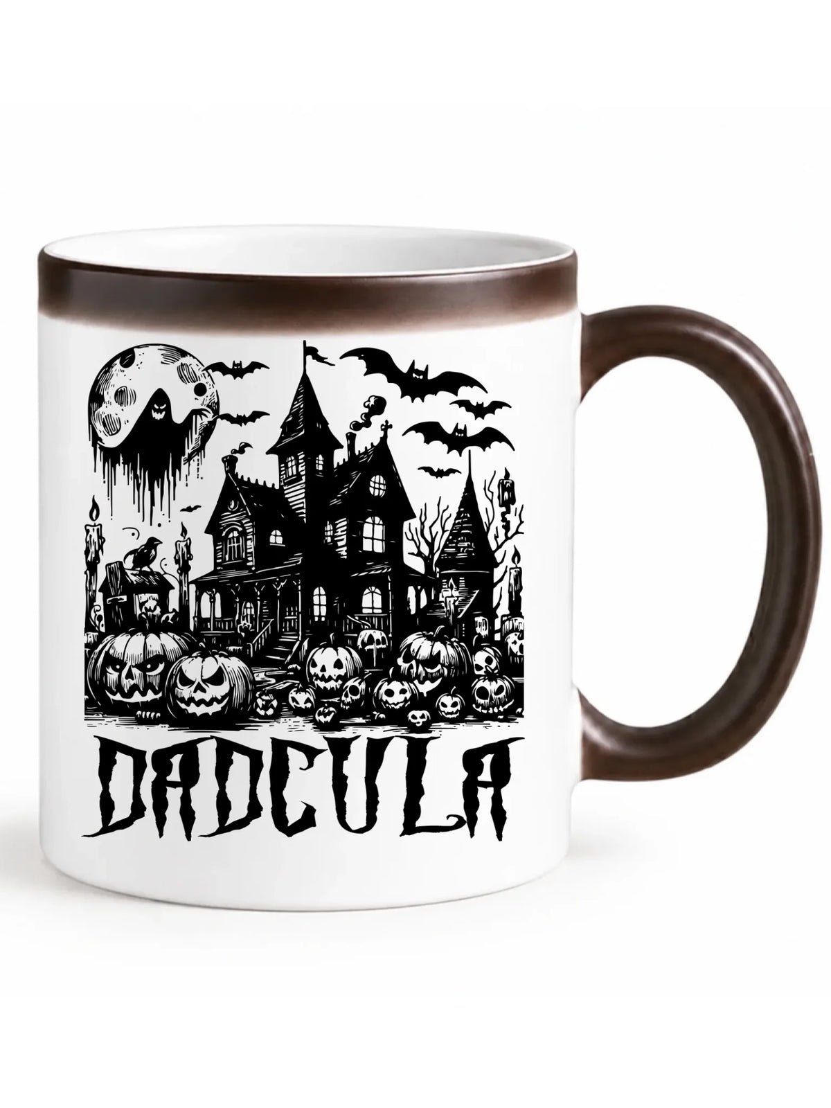 Kubek magiczny na Halloween dla taty -  Upiorny dom - Dadcula HL19
