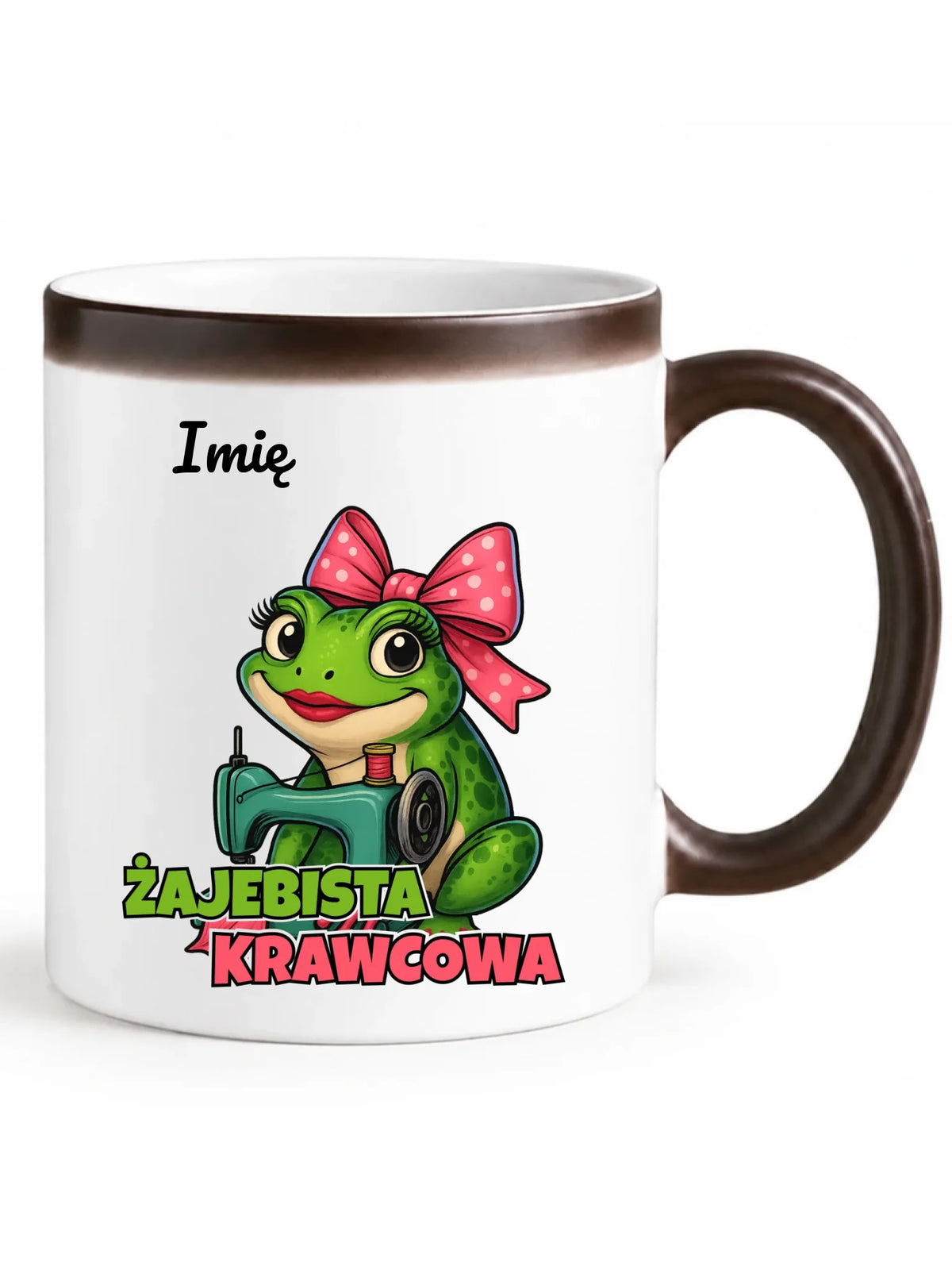 Kubek magiczny szyciowy dla krawcowej - Żajebista Krawcowa - personalizowany HS32