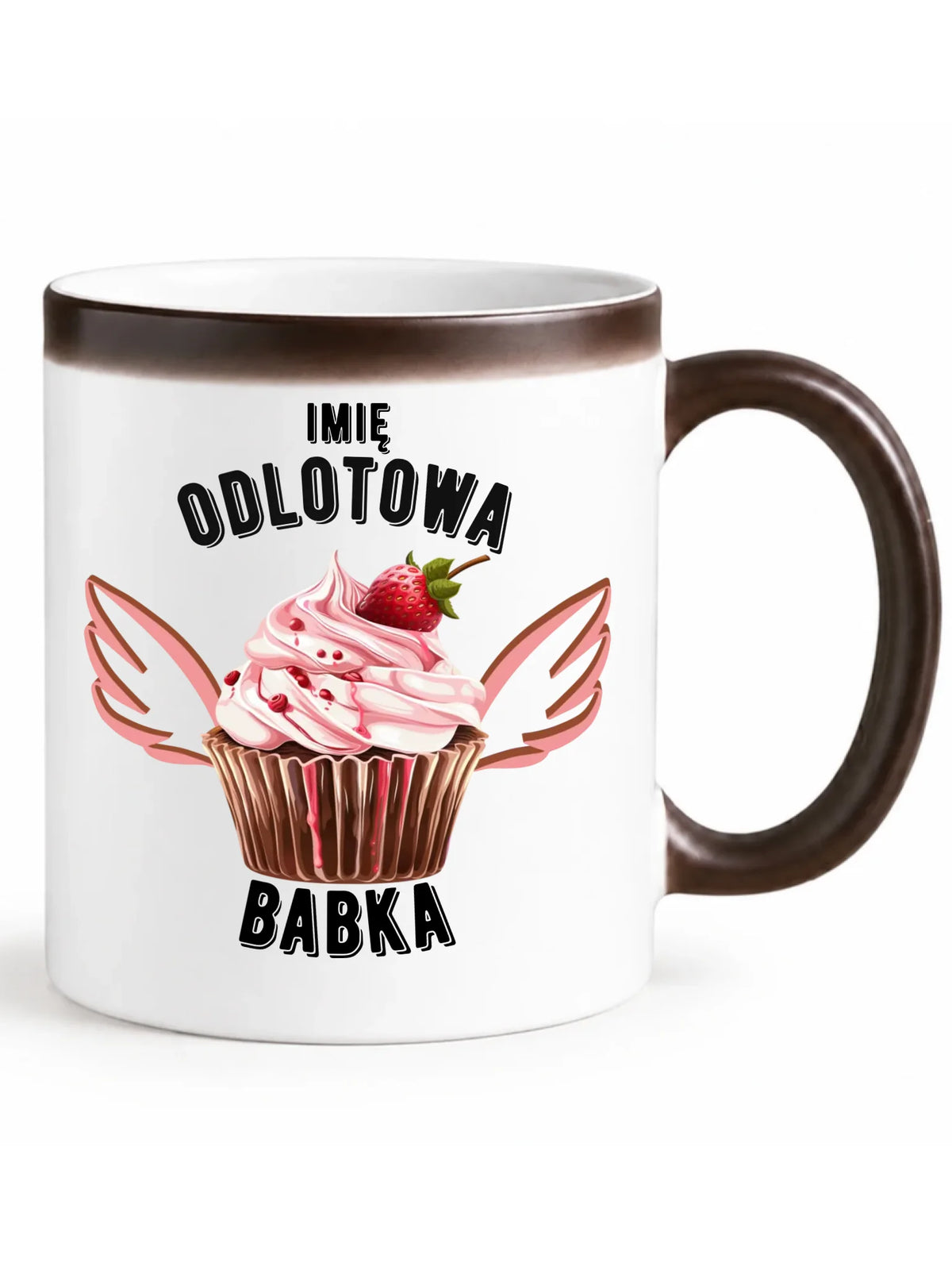 Kubek magiczny - Odlotowa babka - personalizowany DZ06