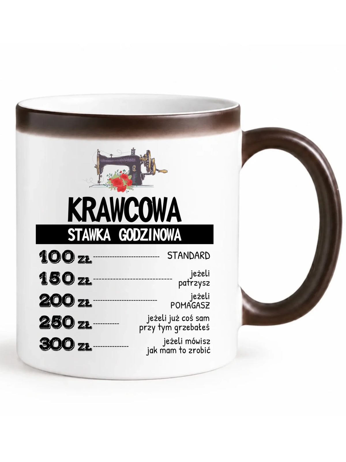 Kubek magiczny szyciowy dla krawcowej - Stawka godzinowa HS26