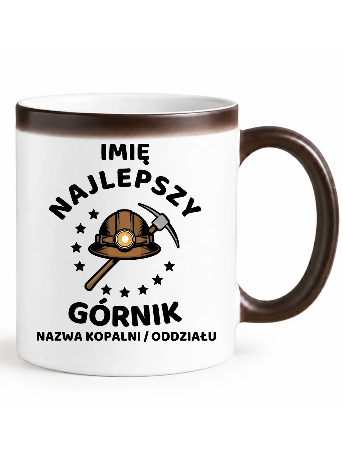 Kubek magiczny - prezent dla górnika - Najlepszy górnik - personalizowany G23